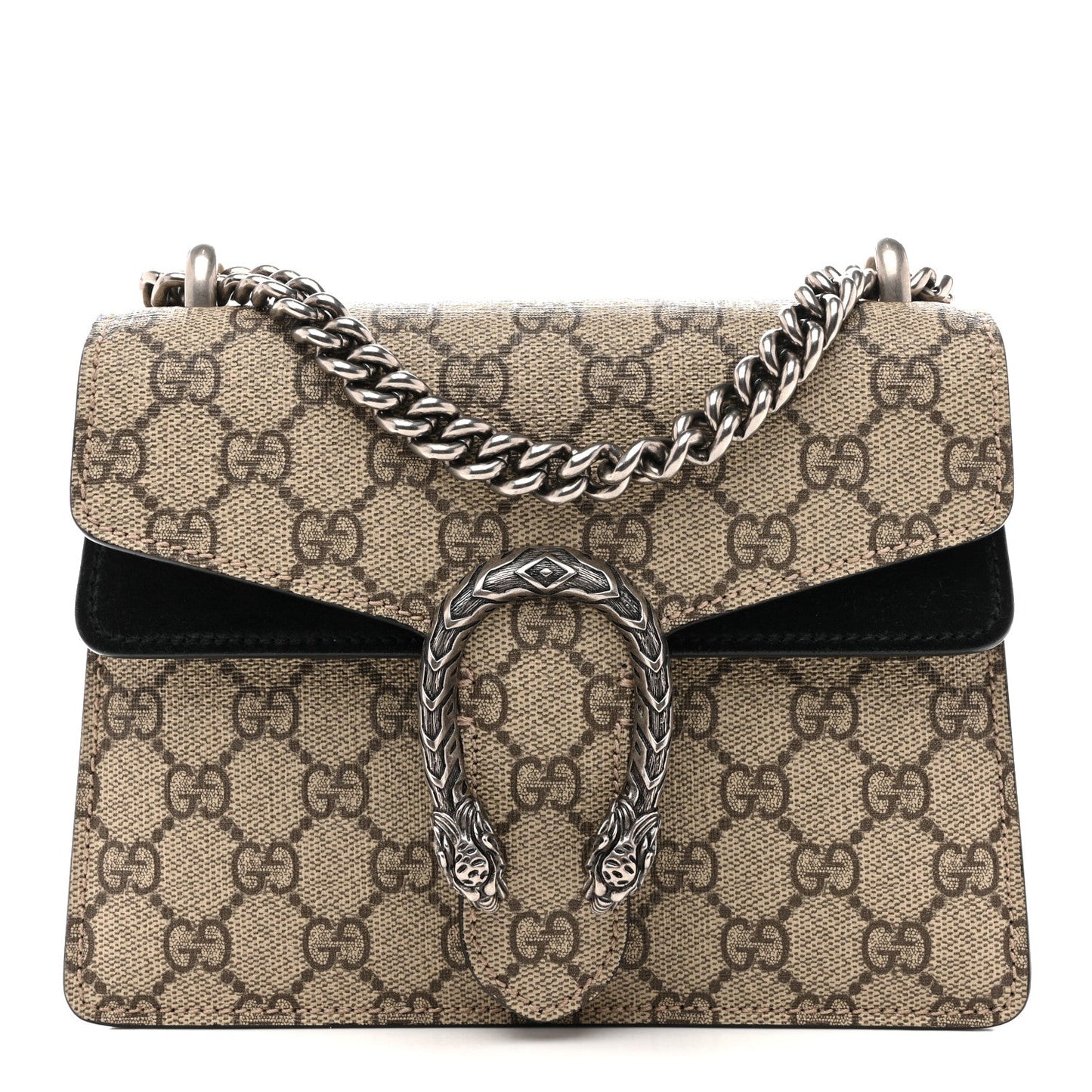 GG Supreme Monogram Mini Dionysus Shoulder Bag Black