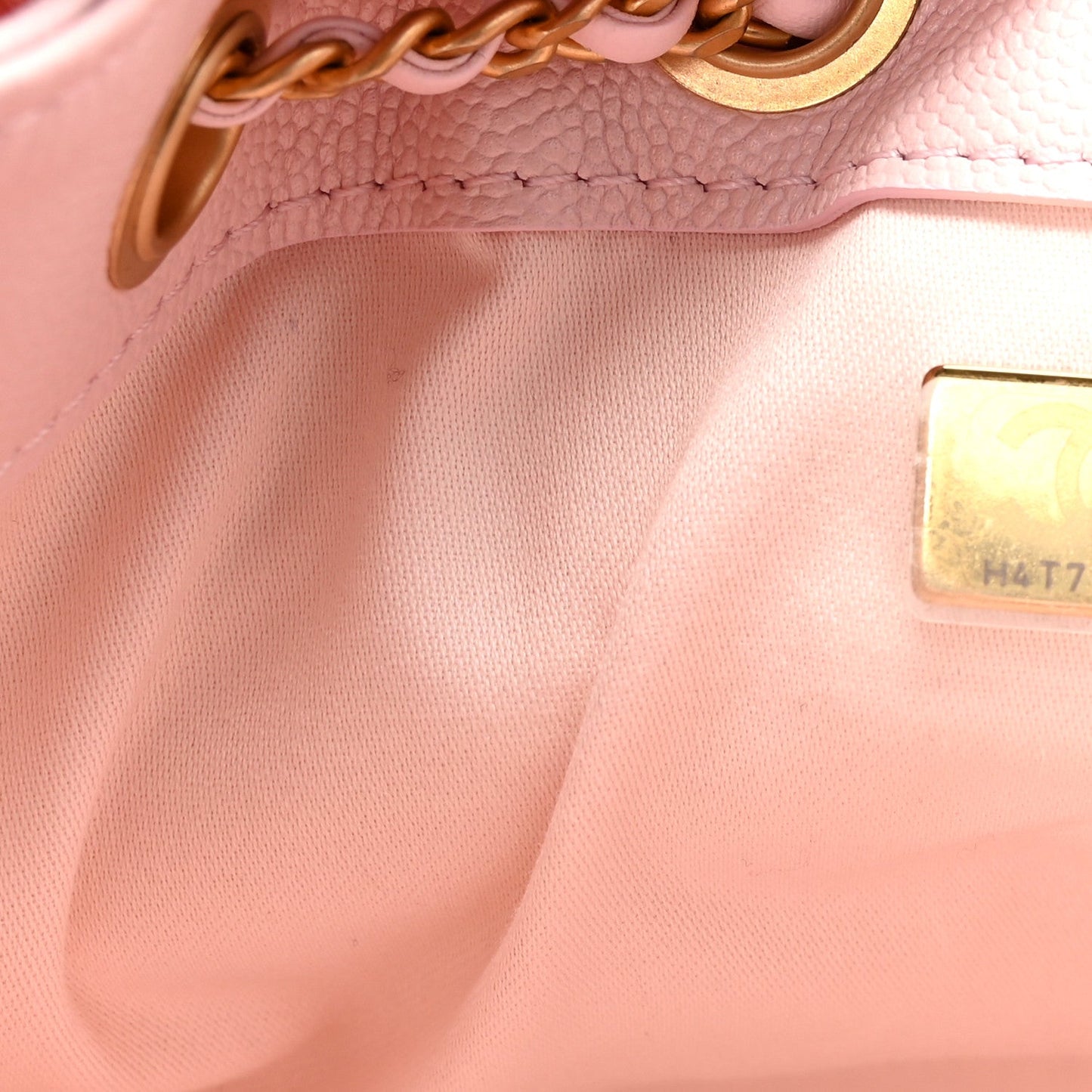 Caviar Quilted Mini Chanel 25 Handbag Light Pink