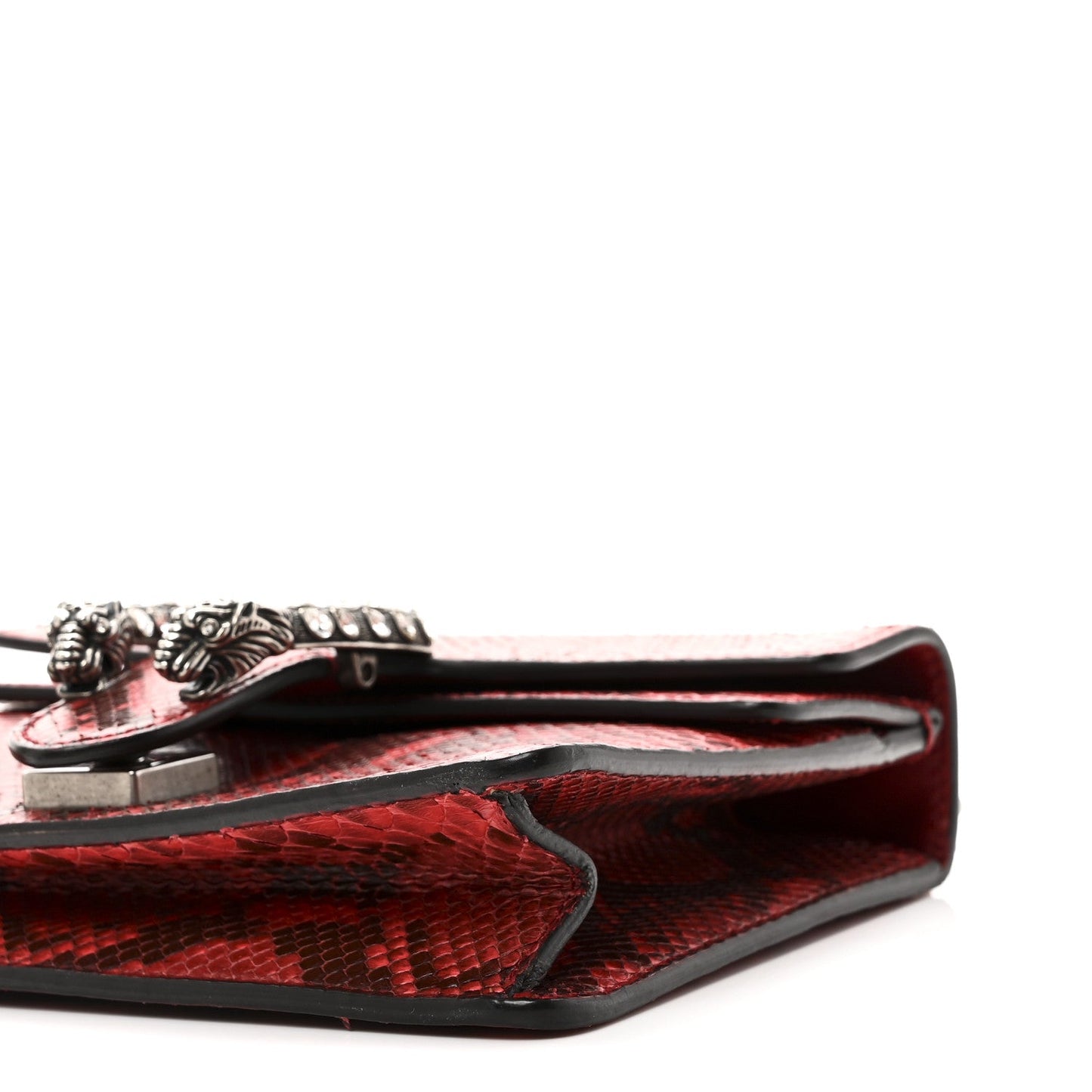 Snakeskin Mini Dionysus Shoulder Bag Red