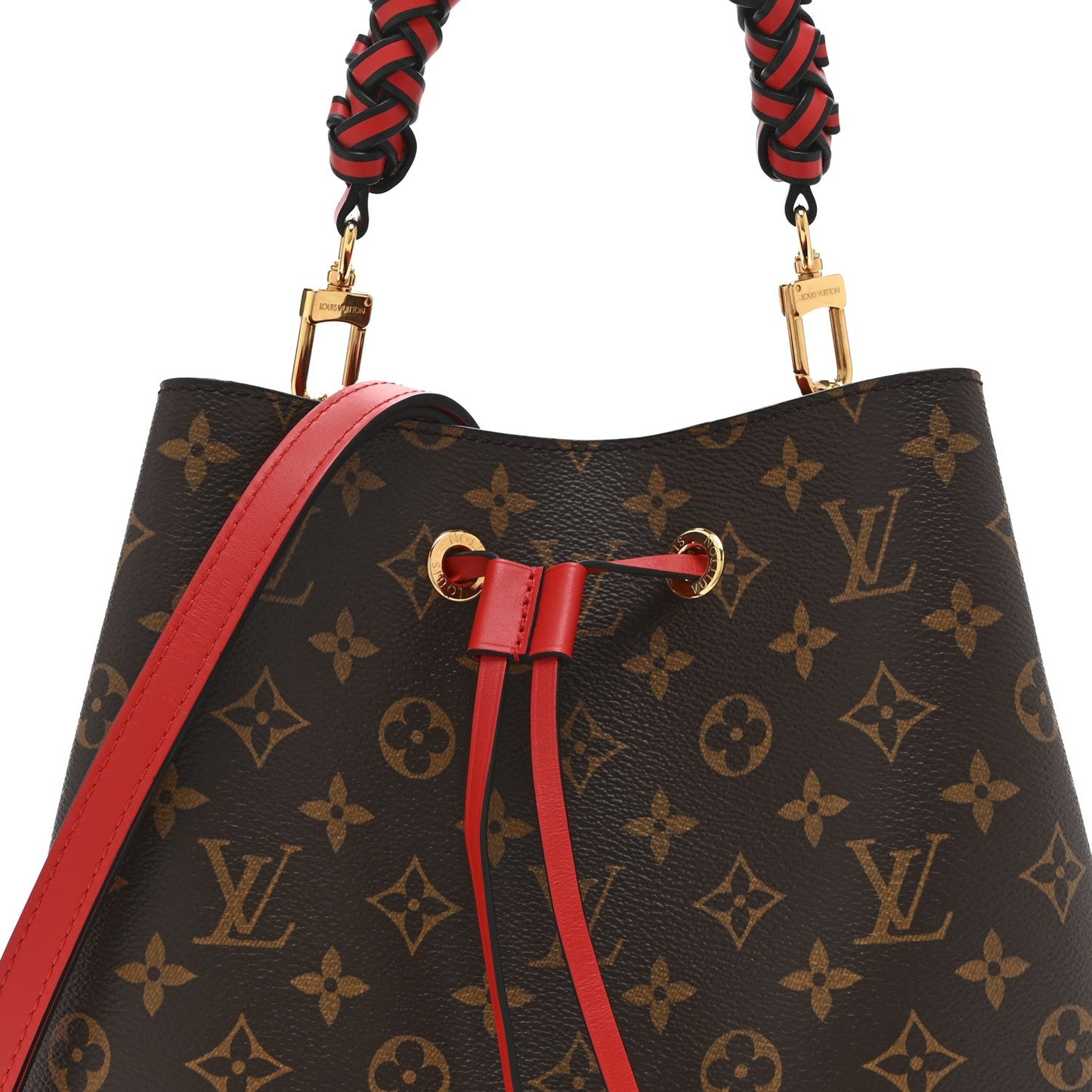Monogram Braided Neonoe Coquelicot