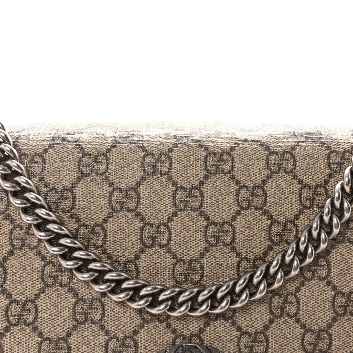 GG Supreme Monogram Medium Dionysus Shoulder Bag Taupe