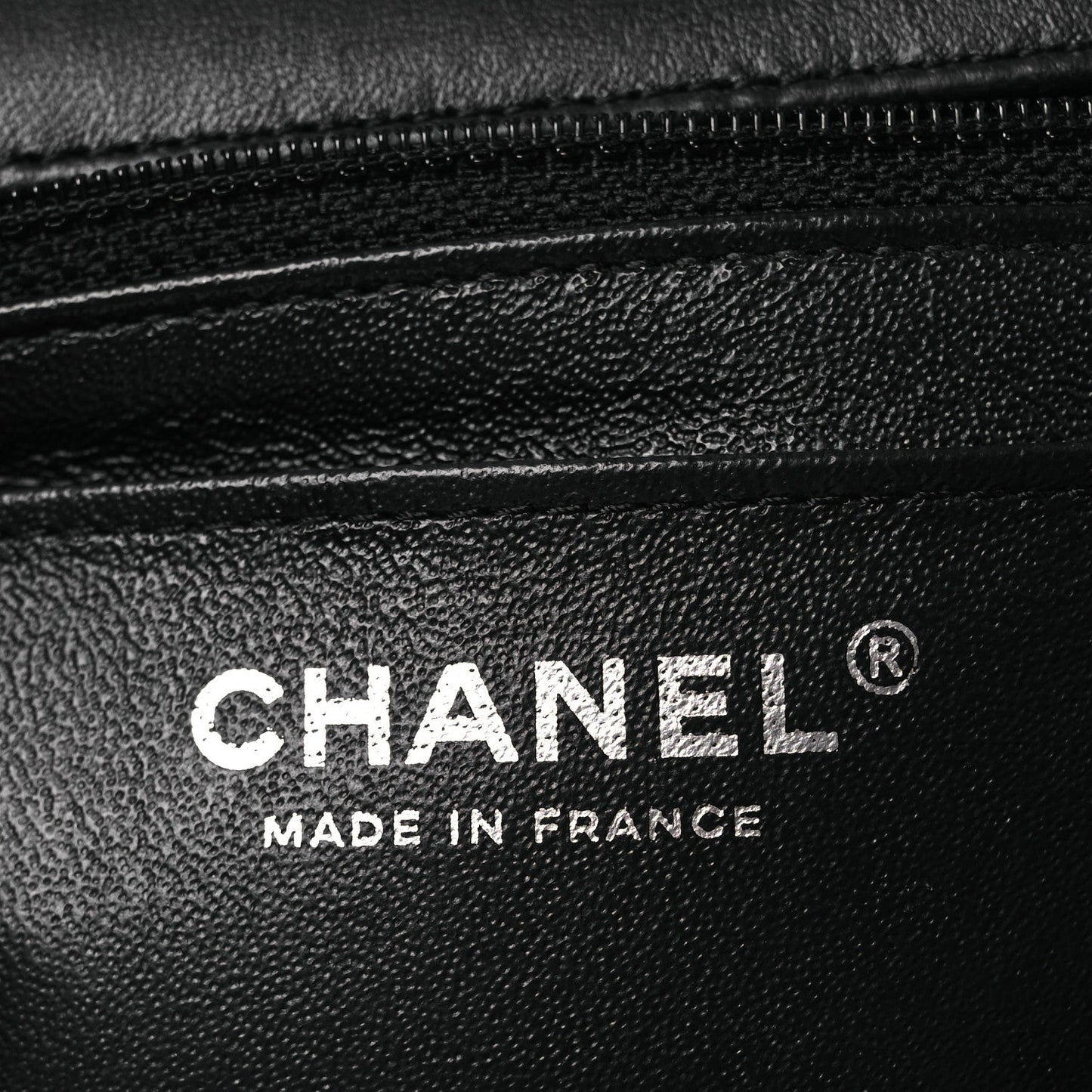 Lambskin Quilted Mini Rectangular Flap Black