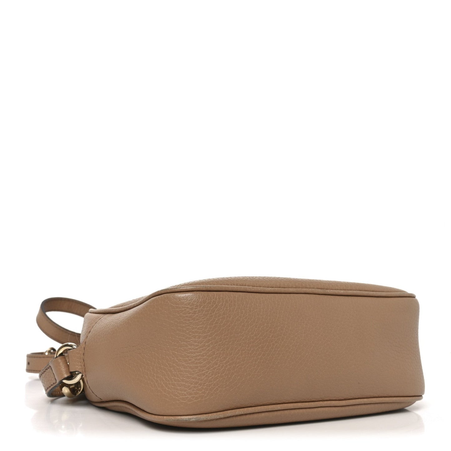 Pebbled Calfskin Small Soho Disco Bag Rose Beige