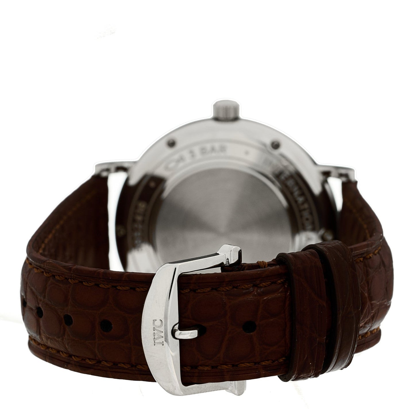 Stainless Steel Crocodile Diamond 37mm Portofino Automatic Watch IW458101
