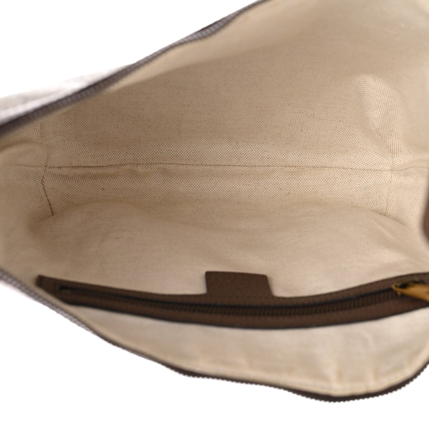 GG Supreme Monogram Web Small Ophidia Half Moon Hobo Brown