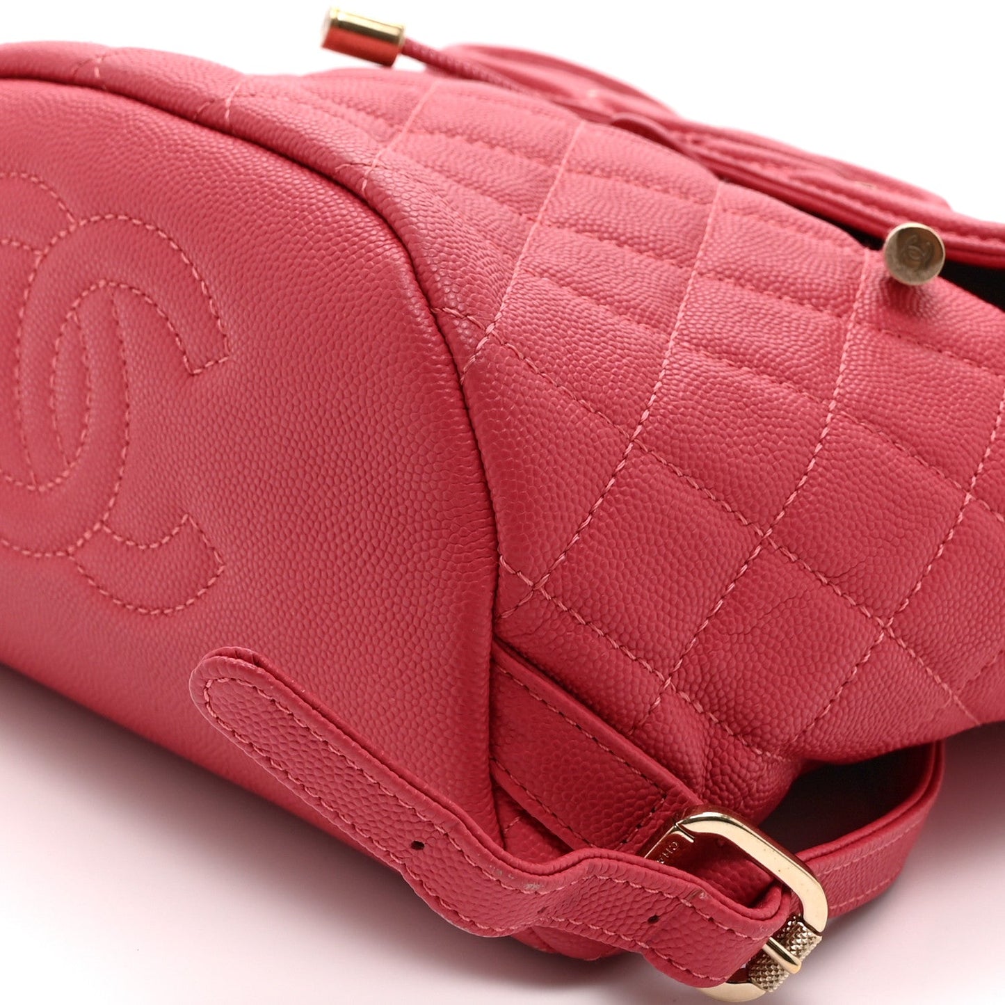 Caviar Quilted Small Filigree Backpack Pink