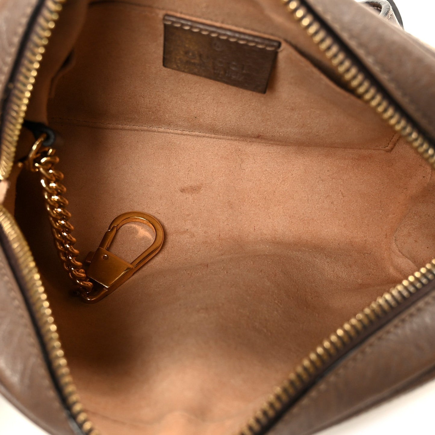 GG Supreme Monogram Web Mini Ophidia Shoulder Bag Brown