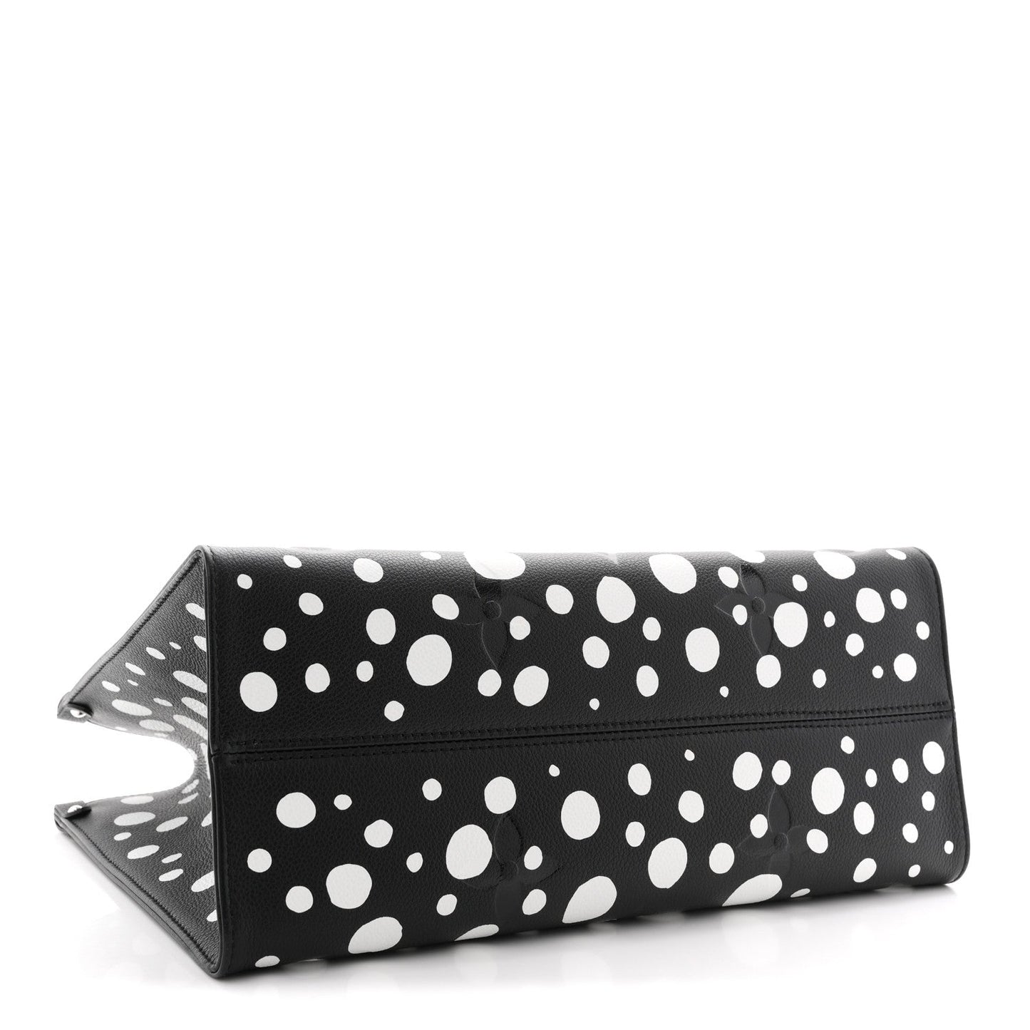 Monogram Kusama Dots Onthego MM Black White