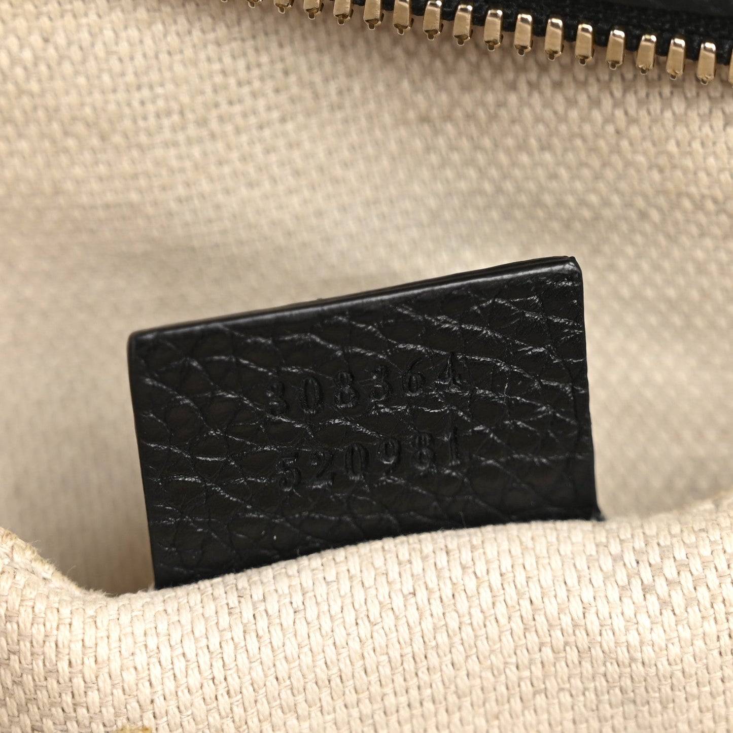 Pebbled Calfskin Small Soho Disco Bag Black