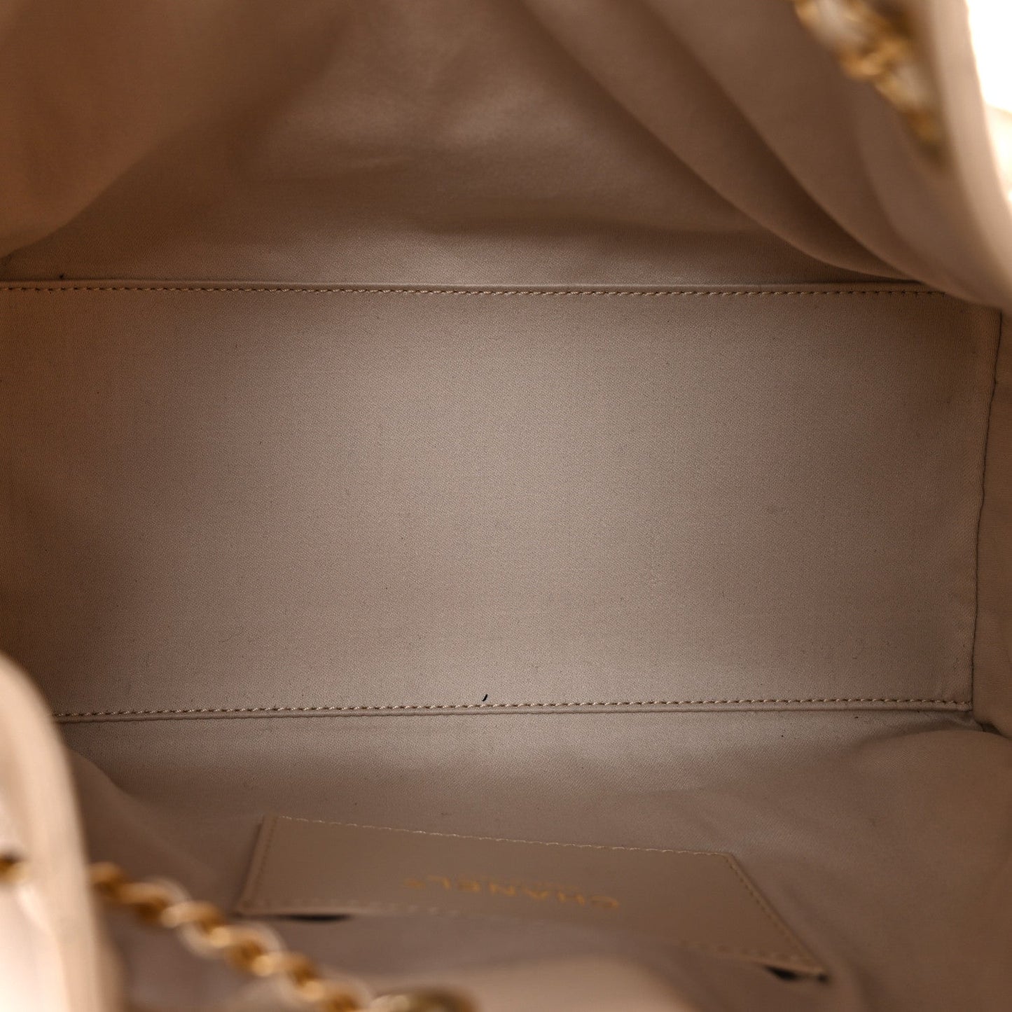 Caviar Quilted Small Chanel 25 Handbag Beige