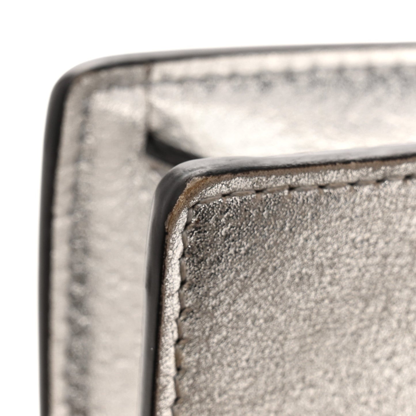 Metallic Calfskin Super Mini Dionysus Shoulder Bag Silver