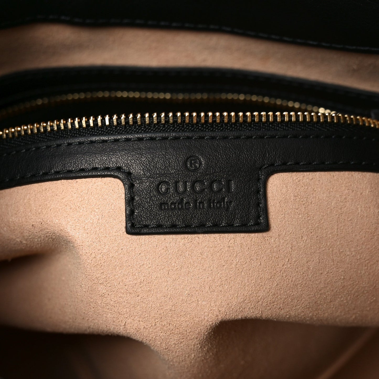 GG Supreme Monogram Medium Padlock Shoulder Bag Black