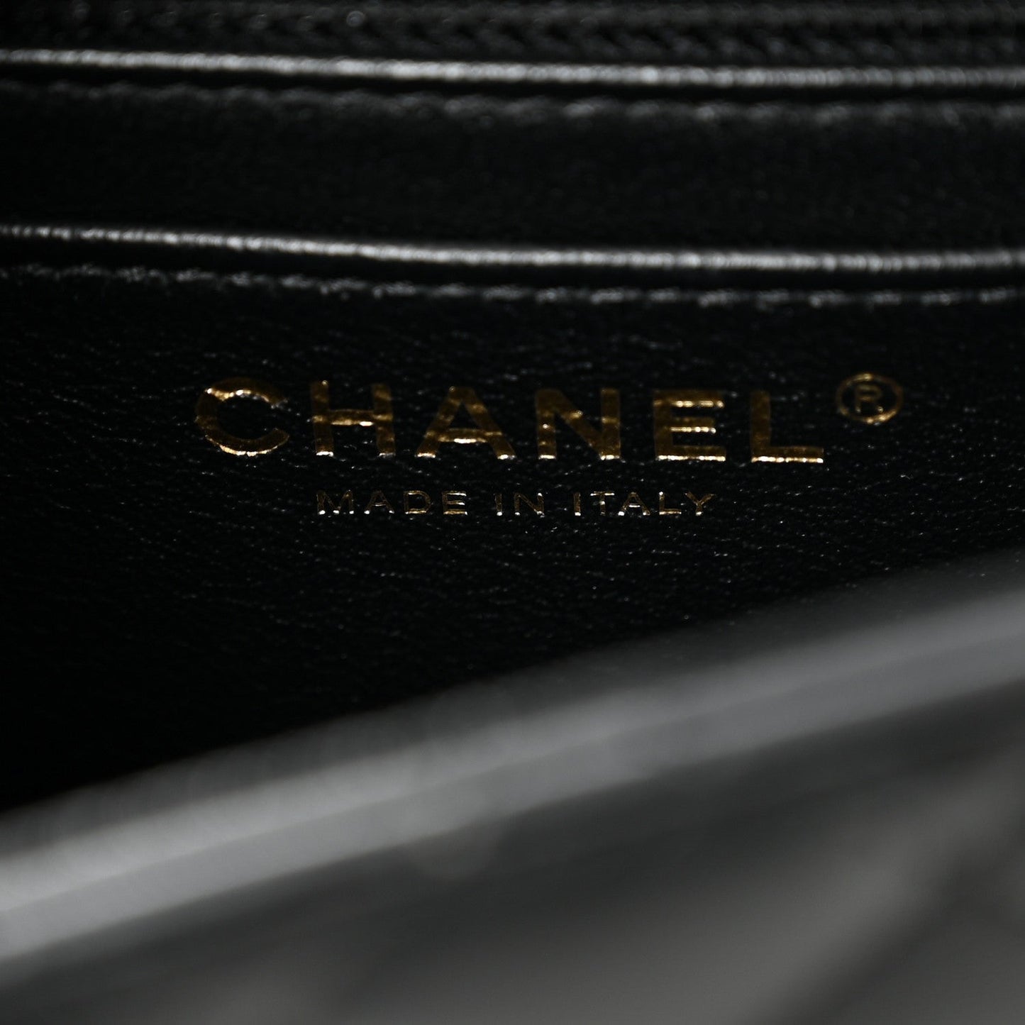 Lambskin Quilted Mini Square Flap Black