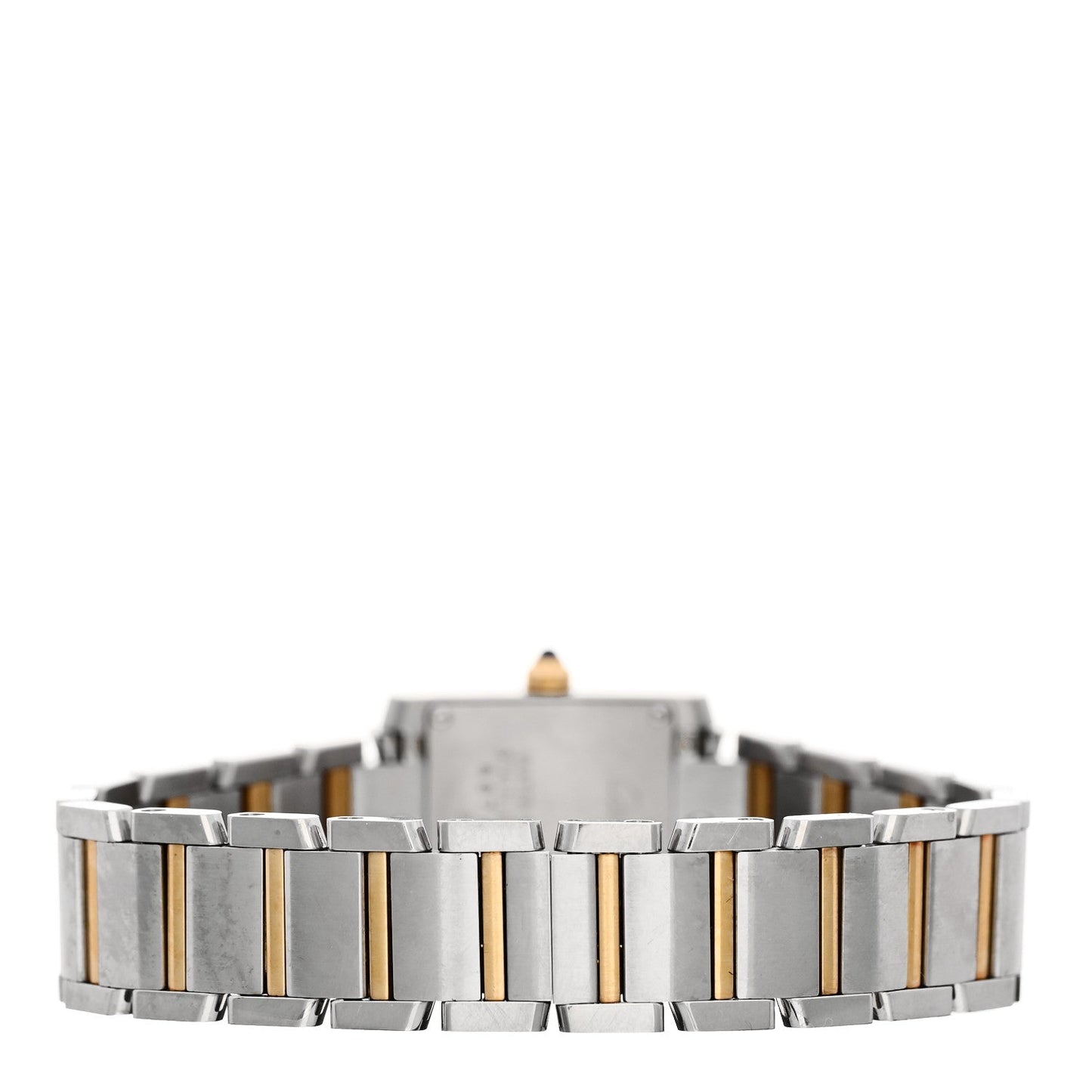 Stainless Steel 18K Yellow Gold 20mm Tank Francaise Quartz Watch