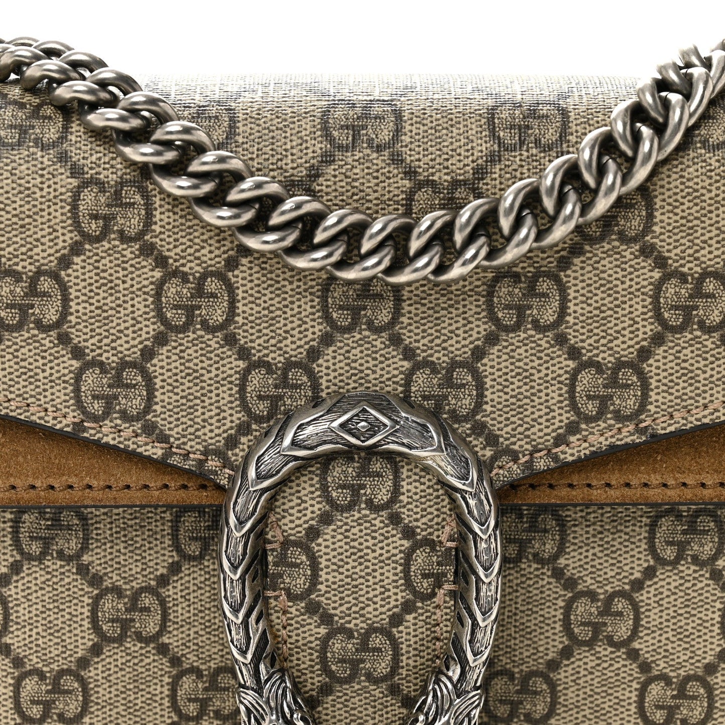 GG Supreme Monogram Mini Dionysus Shoulder Bag Taupe