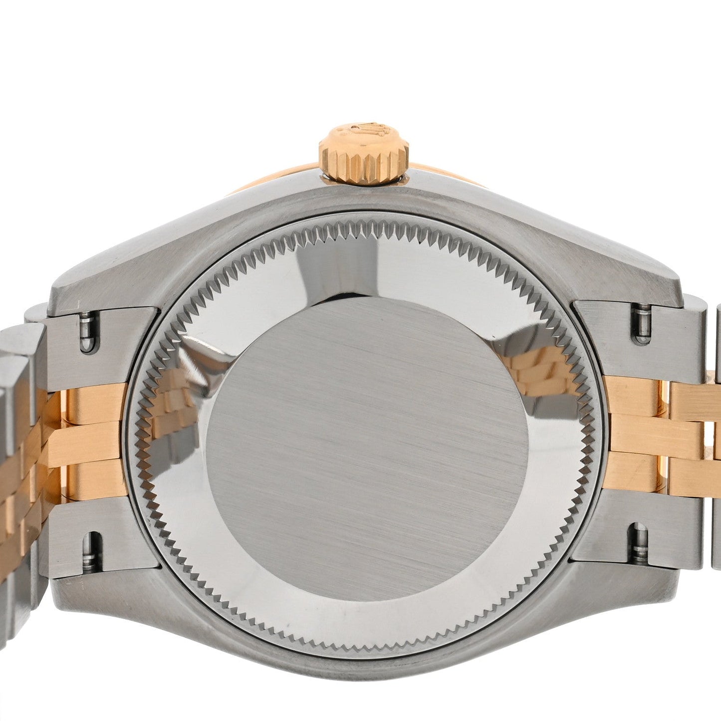 Stainless Steel 18K Yellow Gold Diamond 31mm Oyster Perpetual Datejust Watch Dark Grey 278273