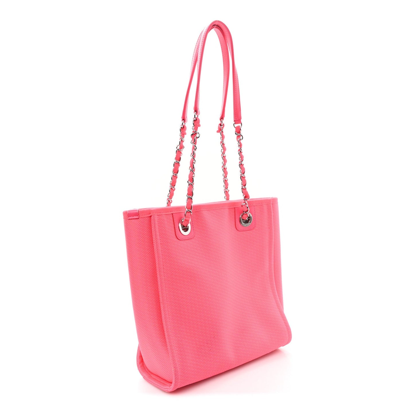 Canvas Mini Deauville Tote Pink Orange