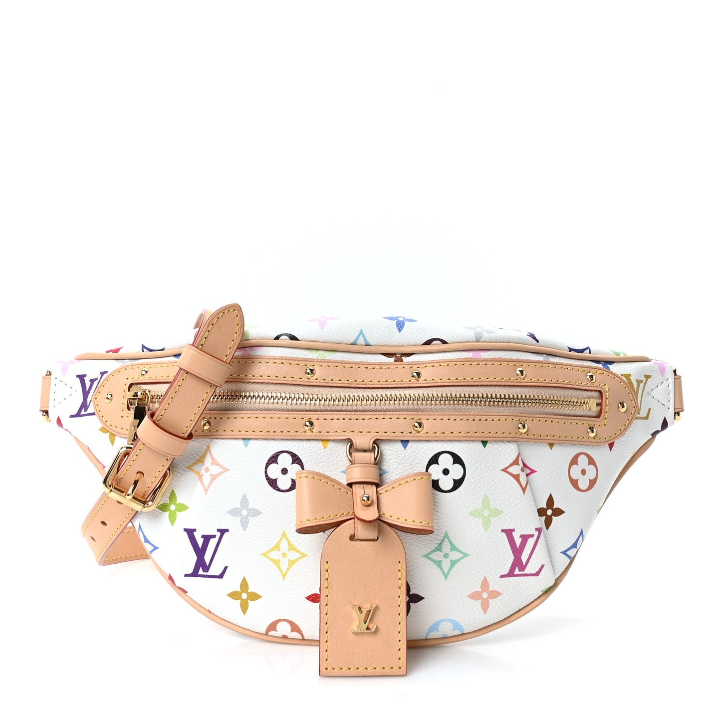 LV X TM Monogram Multicolor High Rise Bumbag White