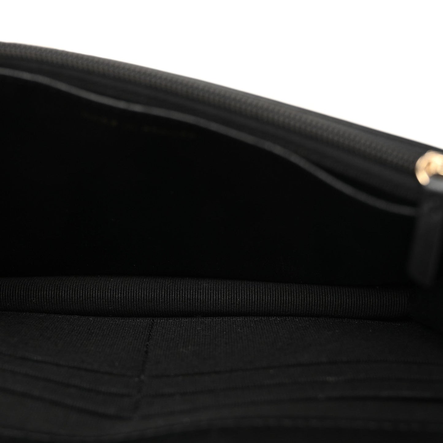 Lambskin Quilted Top Handle Trendy CC Wallet On Chain WOC Black