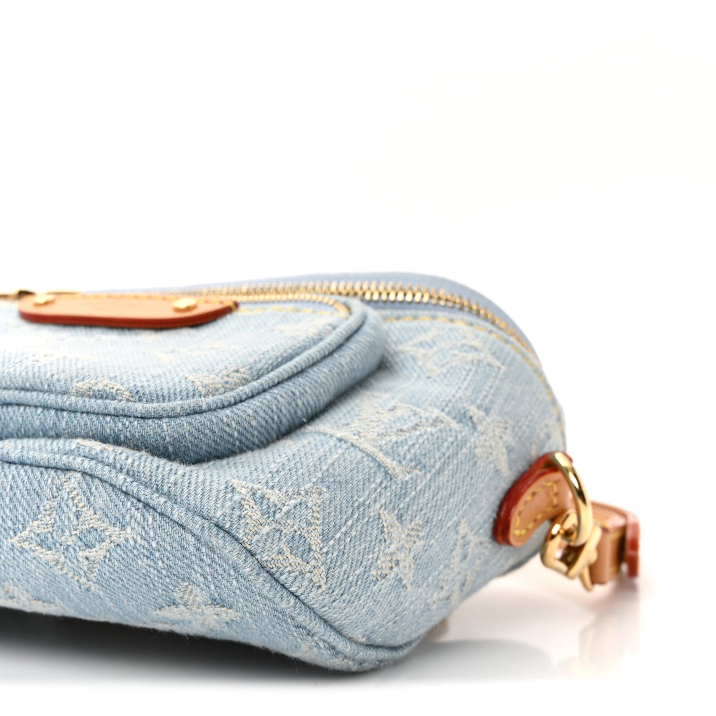 Monogram Denim Mini Bumbag Sky Blue