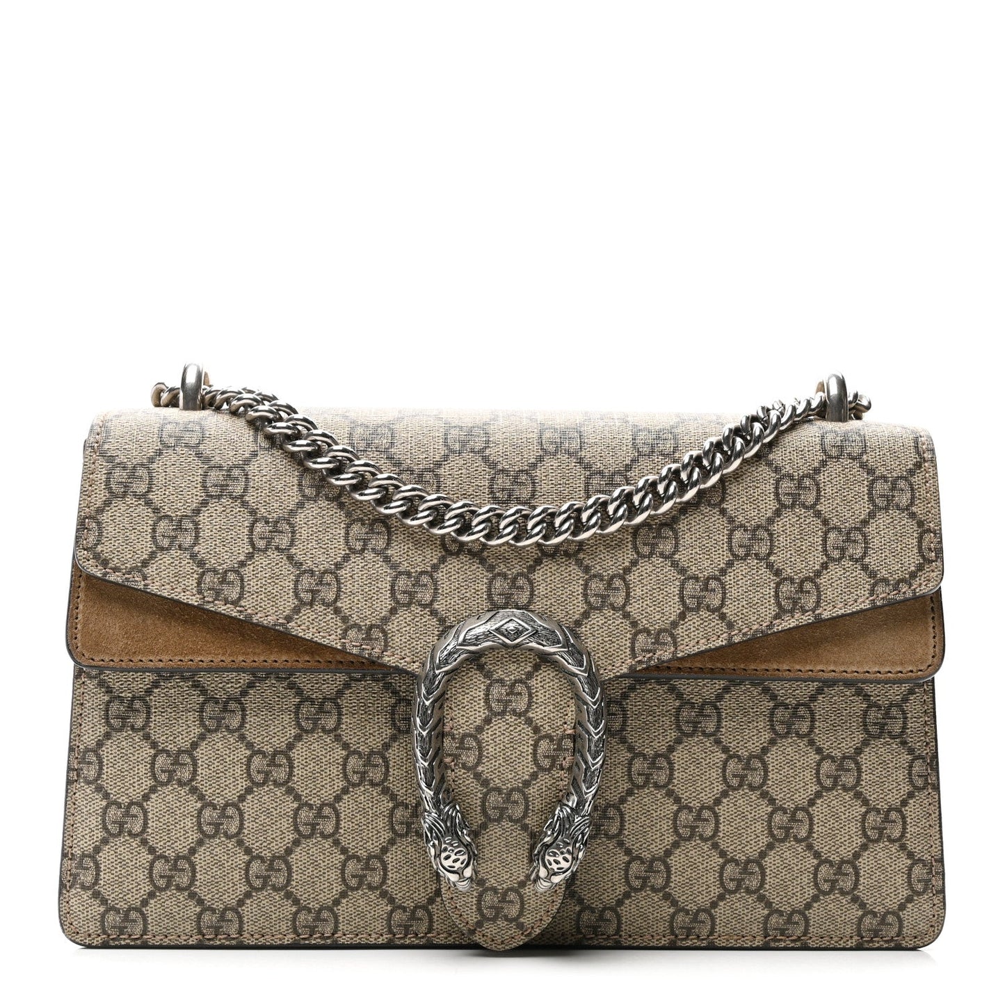 GG Supreme Monogram Small Dionysus Shoulder Bag Taupe