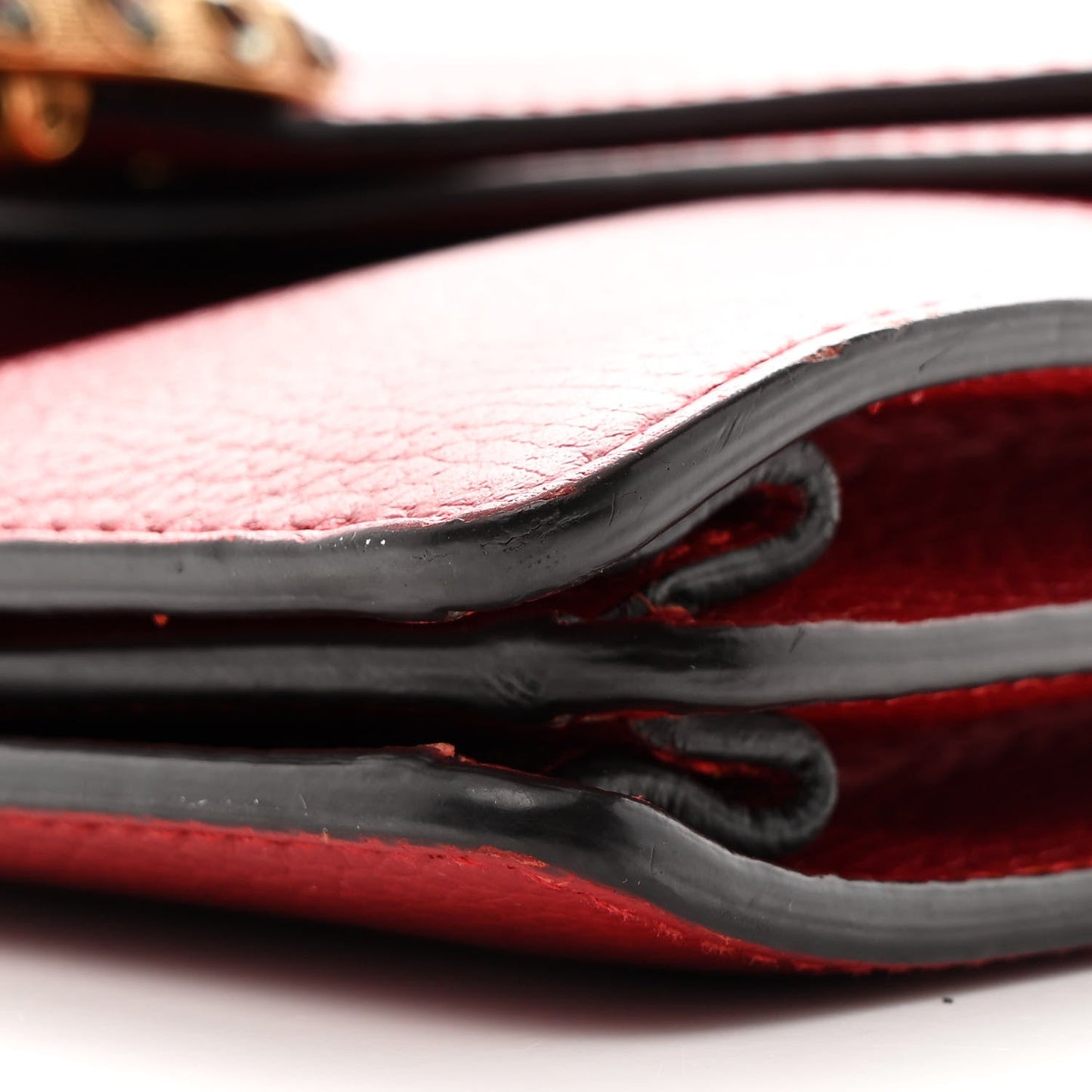 Dollar Calfskin Swarovski Crystal Small Dionysus Shoulder Bag Hibiscus Red