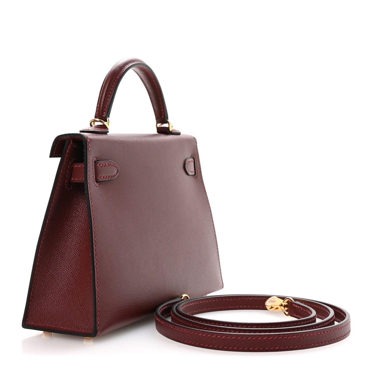 Madame Calfskin Mini Kelly Sellier 20 Rouge H
