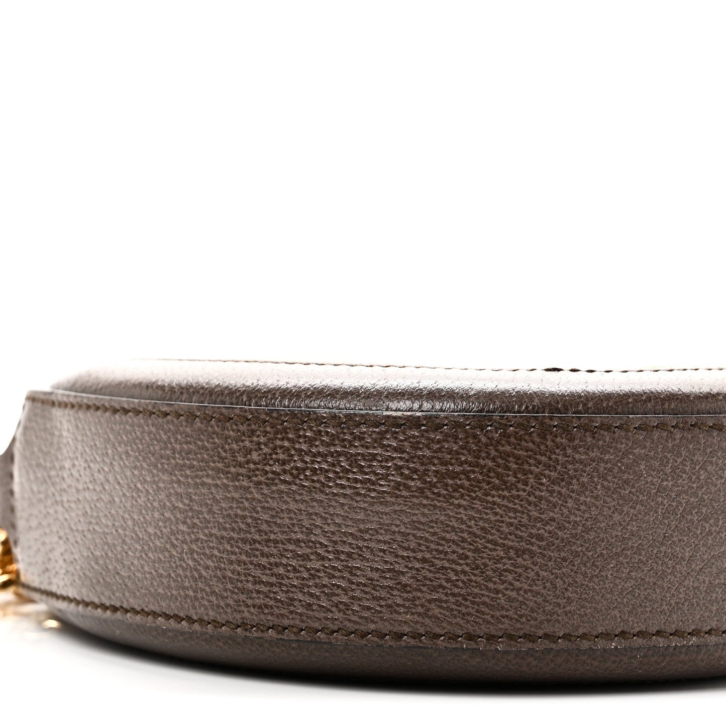 GG Supreme Monogram Web Mini Ophidia Round Shoulder Bag Brown