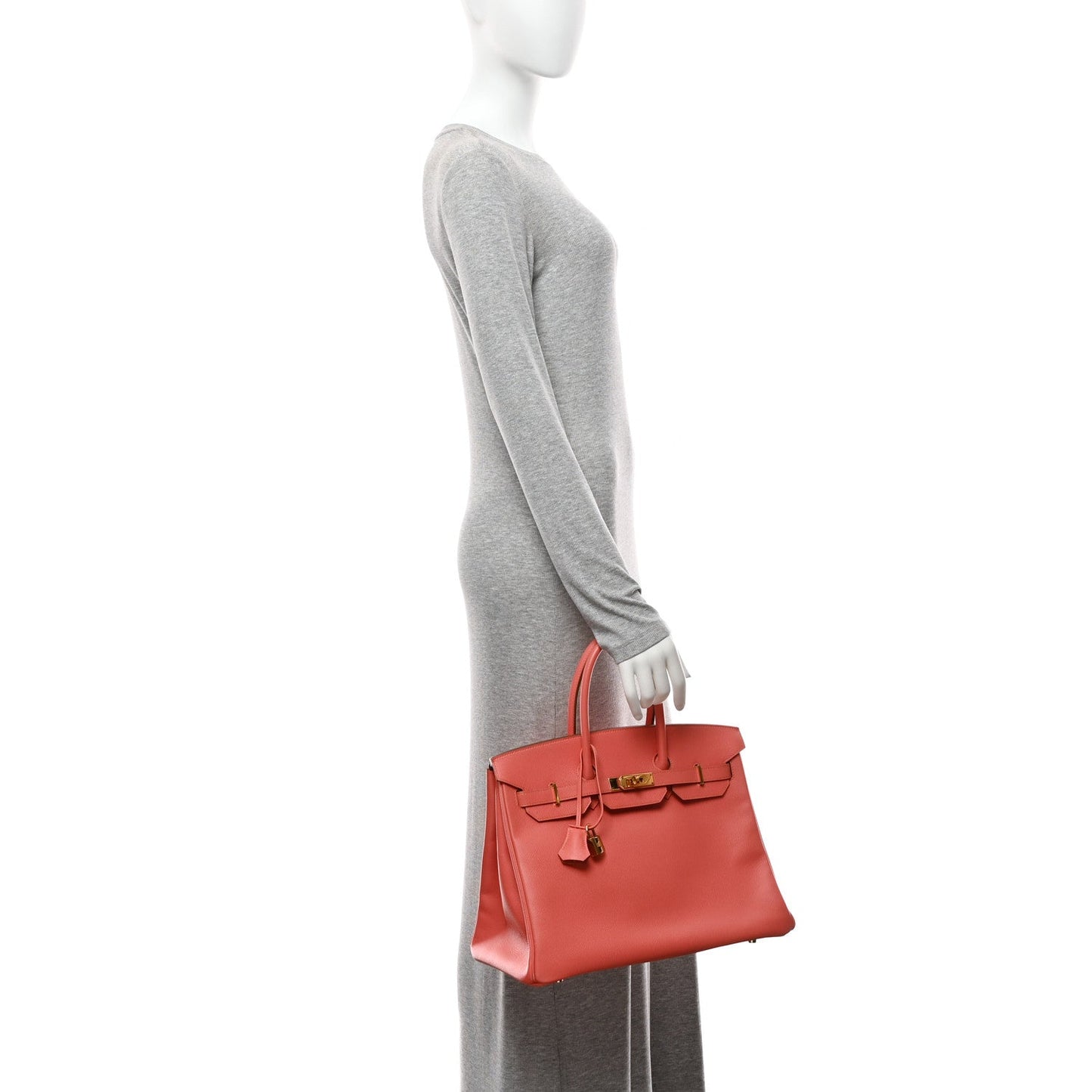 Epsom Birkin 35 Flamingo