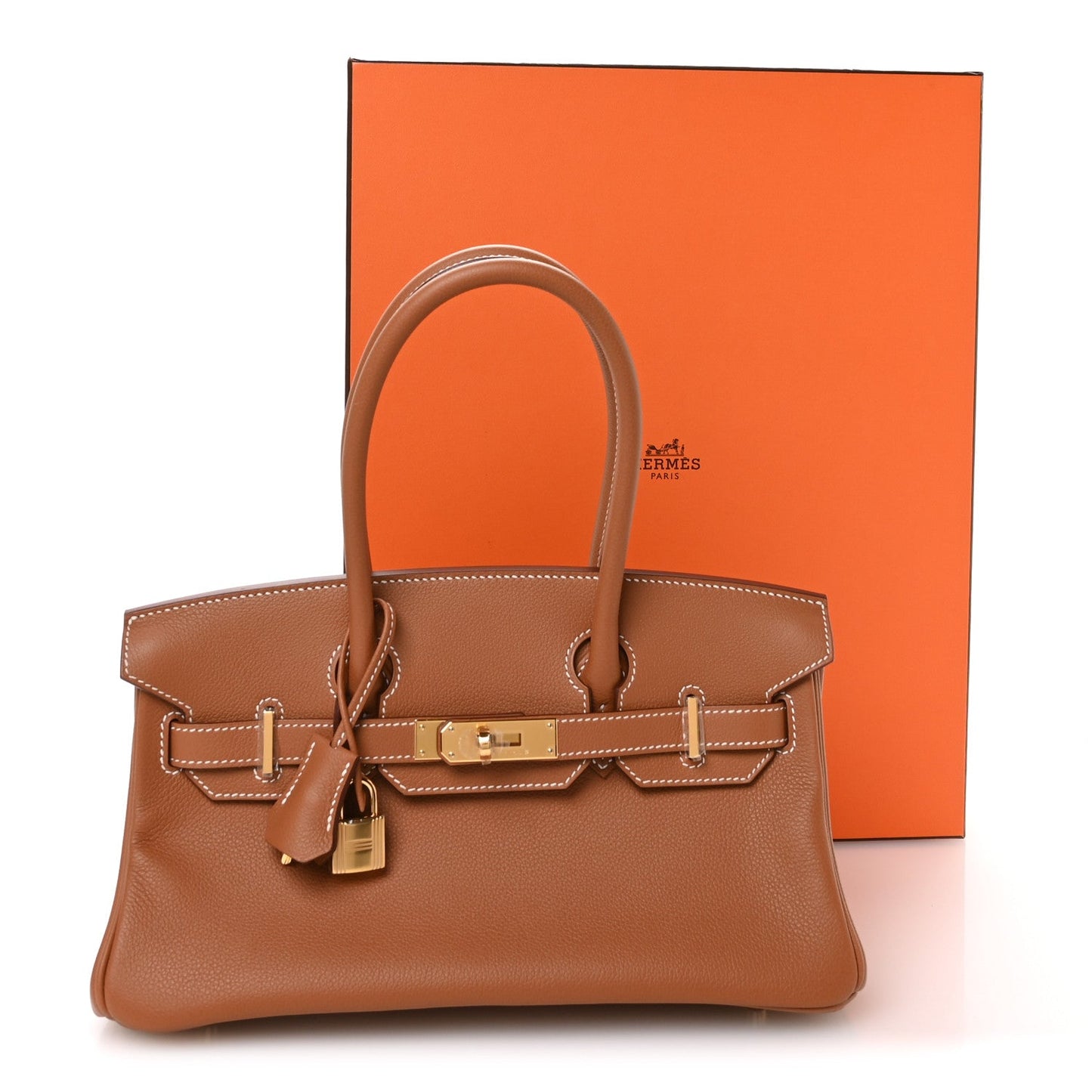 Evercolor Shoulder Birkin Light 29 Gold