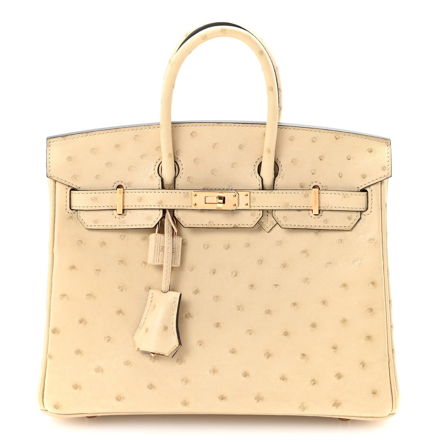 Ostrich Birkin 25 Parchemin