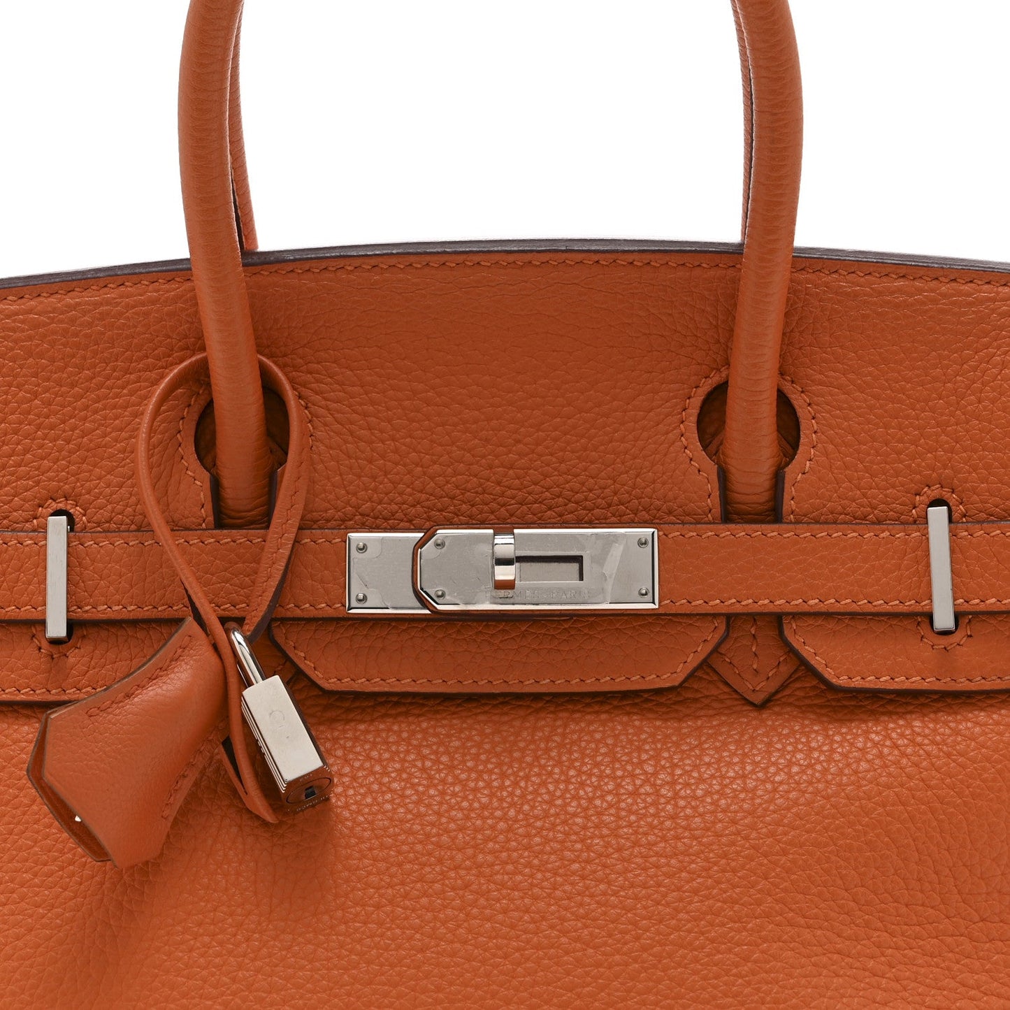 Taurillon Clemence Birkin 30 Orange