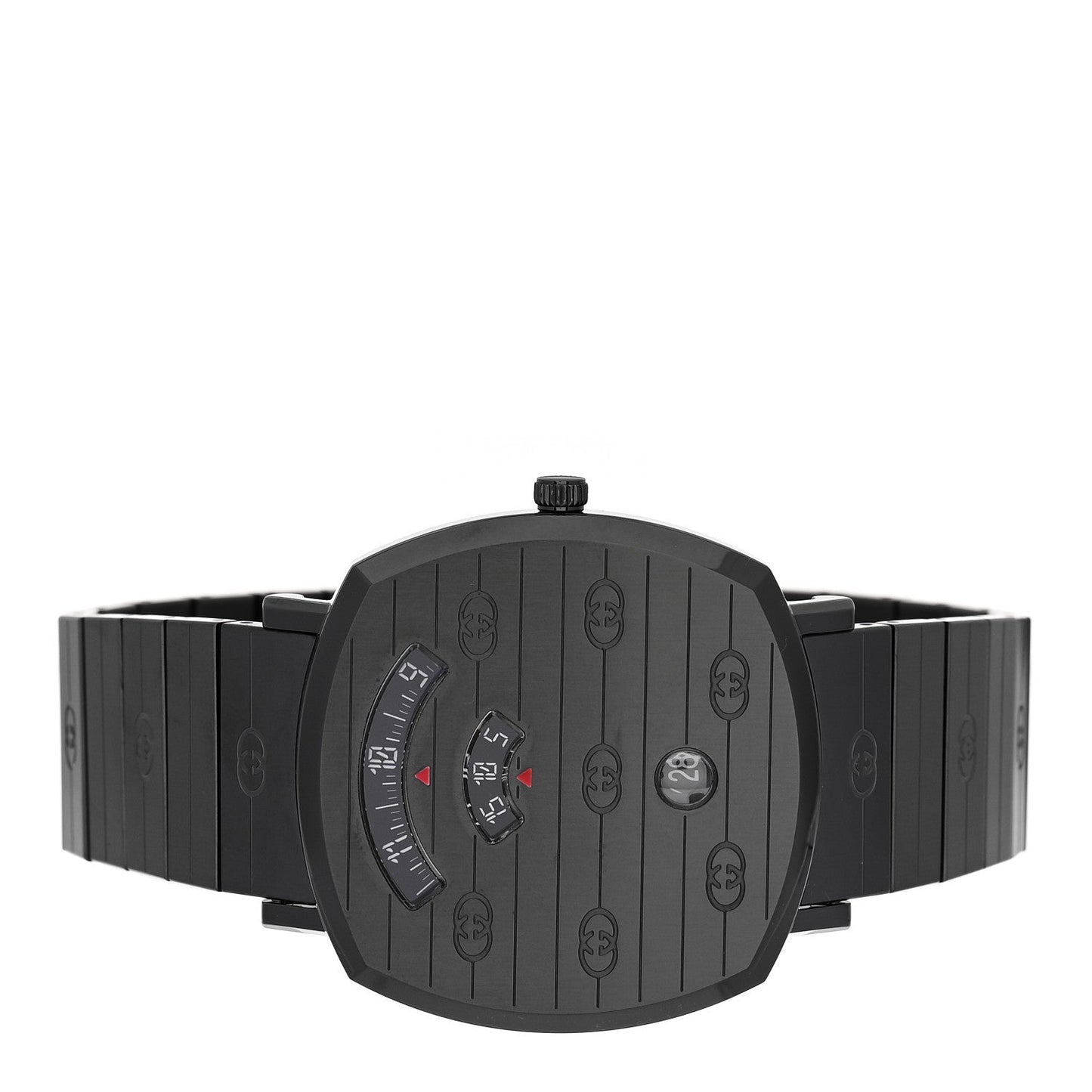 PVD Stainless Steel 38mm Grip Quartz Watch Black