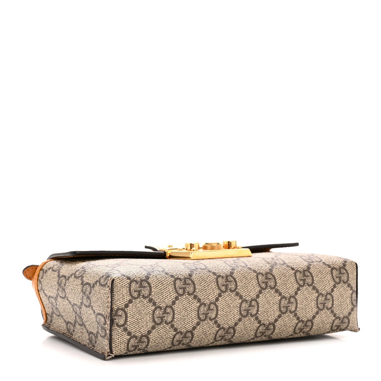 GG Supreme Monogram New Sakai Calfskin Mini Padlock Top Handle Shoulder Bag Beige Ebony Mystic White Sun Oil