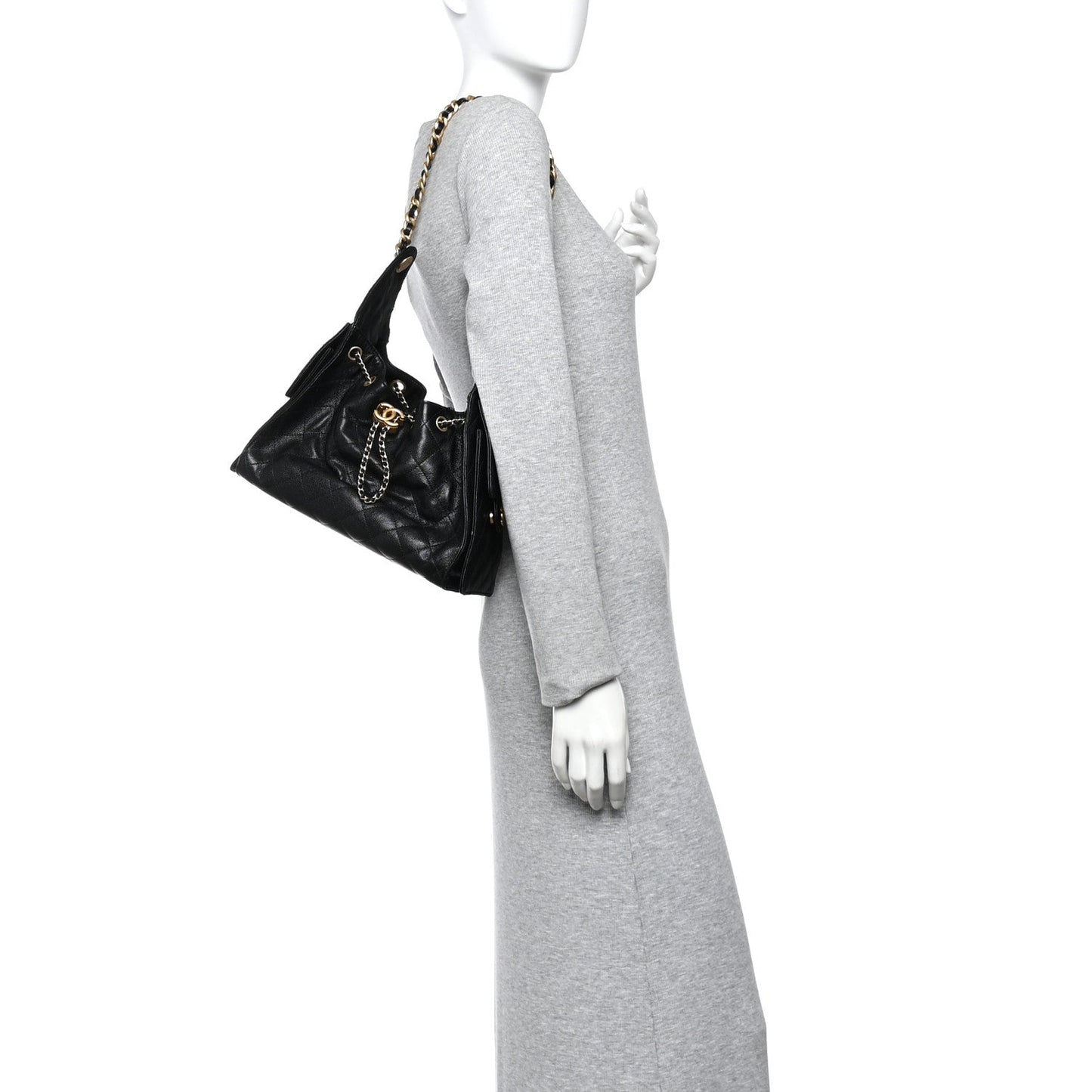 Caviar Quilted Small Chanel 25 Handbag Black