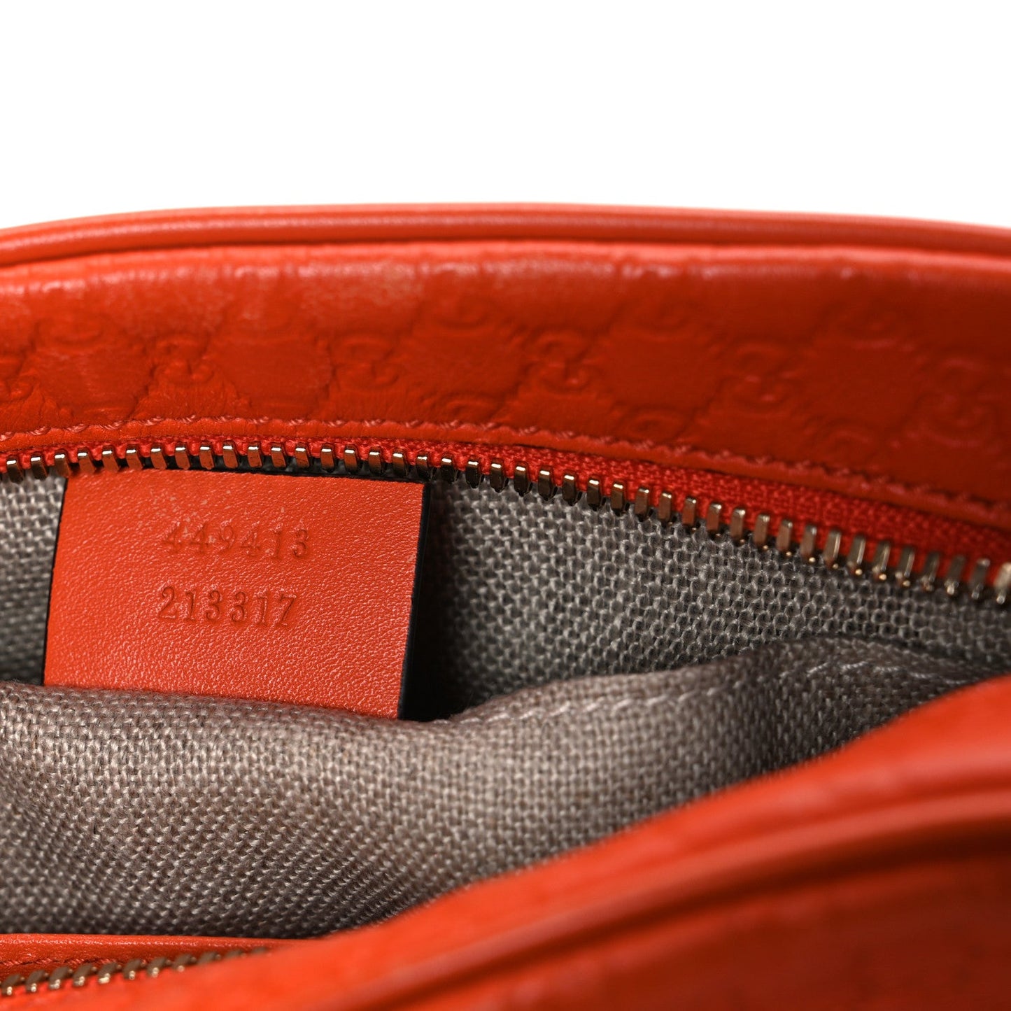 Soft Microguccissima Mini Bree Messenger Bag Sun Orange