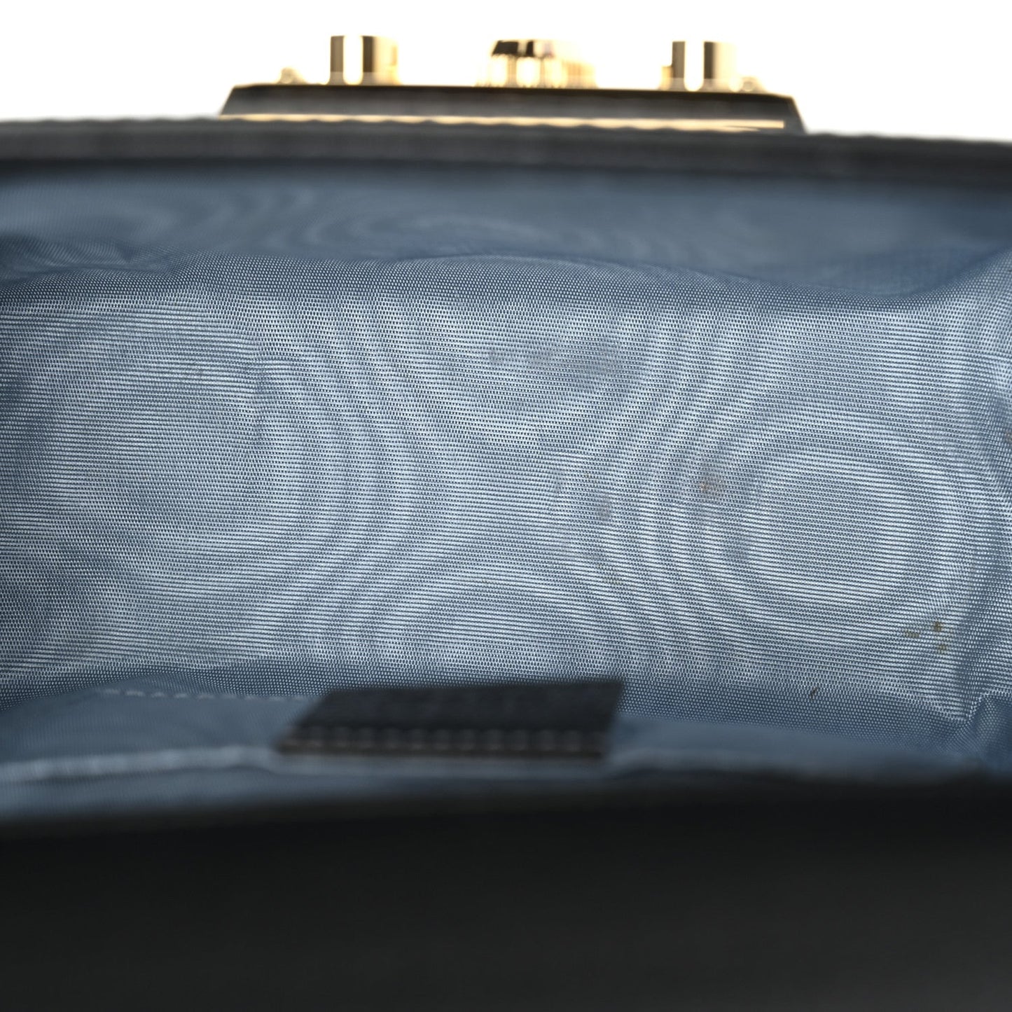 Grained Calfskin Bee Star Small Padlock Shoulder Bag Black