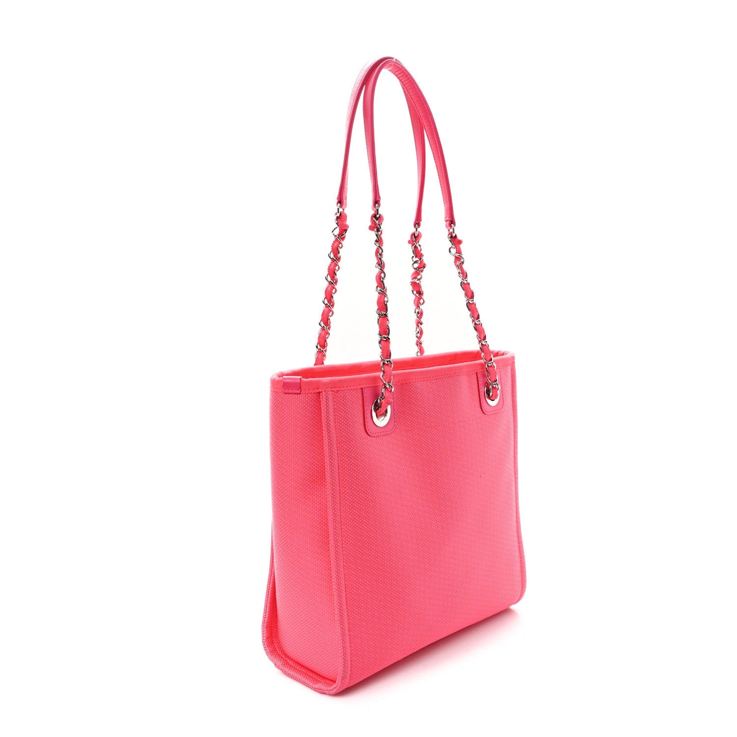 Canvas Mini Deauville Tote Pink Orange