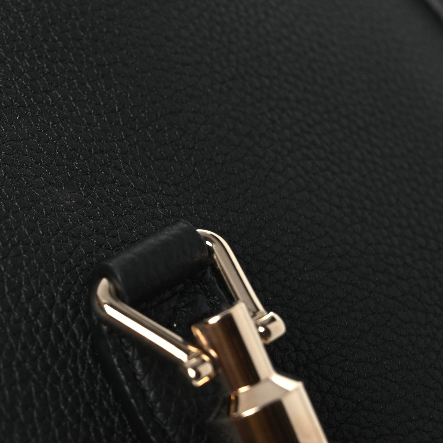 Grained Calfskin Web Medium Jackie 1961 Hobo Black