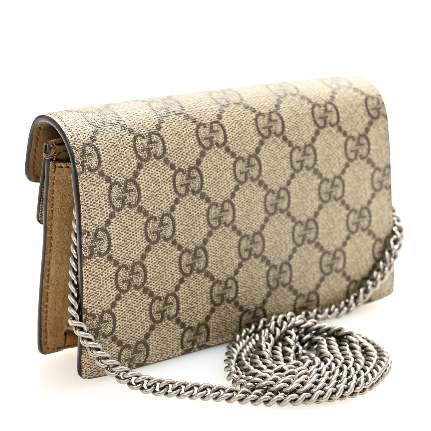 GG Supreme Monogram Super Mini Dionysus Shoulder Bag Taupe