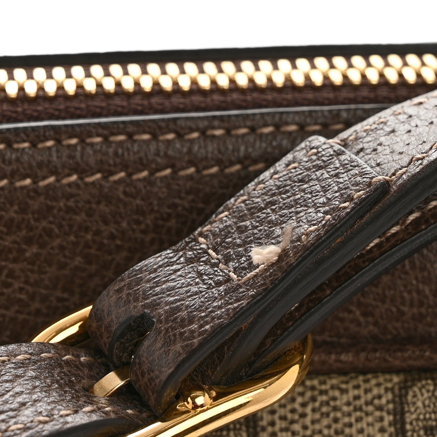 GG Supreme Monogram Web Small Ophidia Shoulder Bag Brown