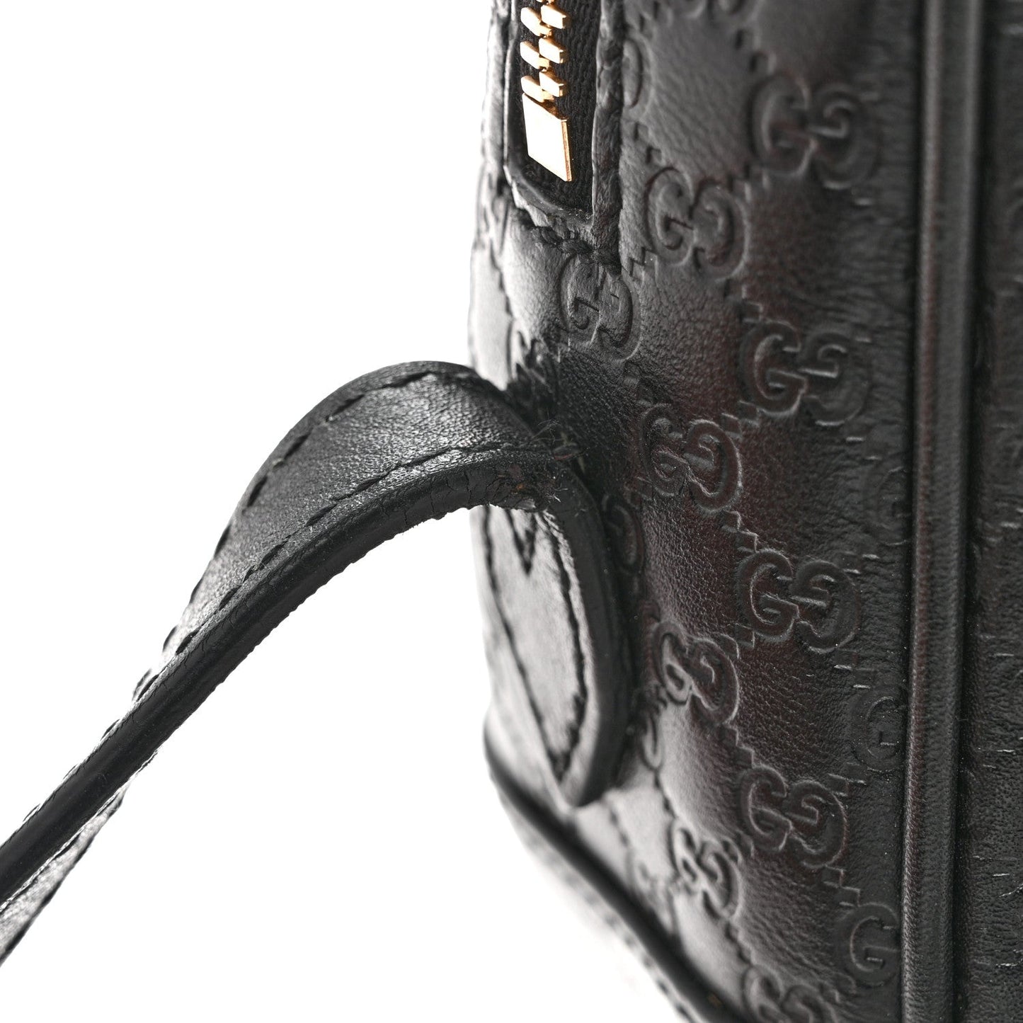 Microguccissima Mini Bree Messenger Bag Black