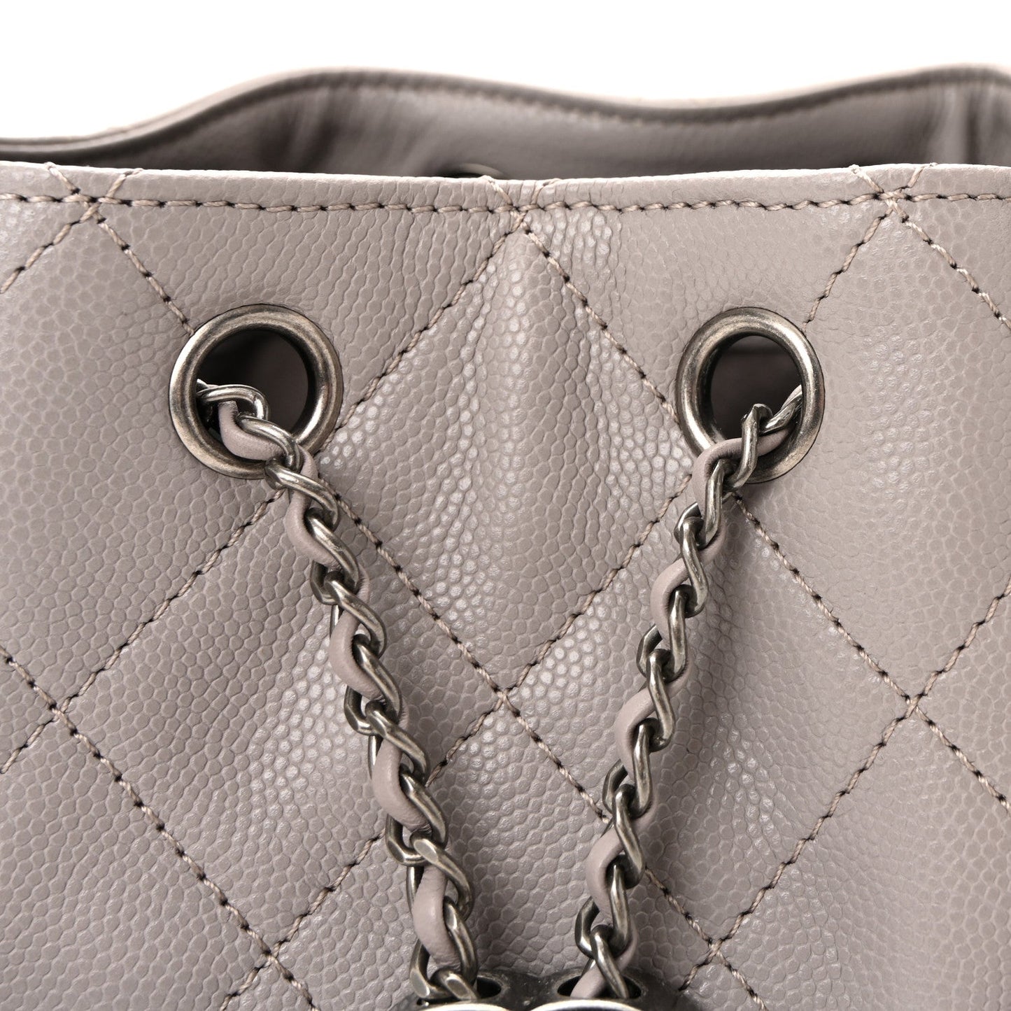 Caviar Quilted Mini Chanel 25 Handbag Dark Grey