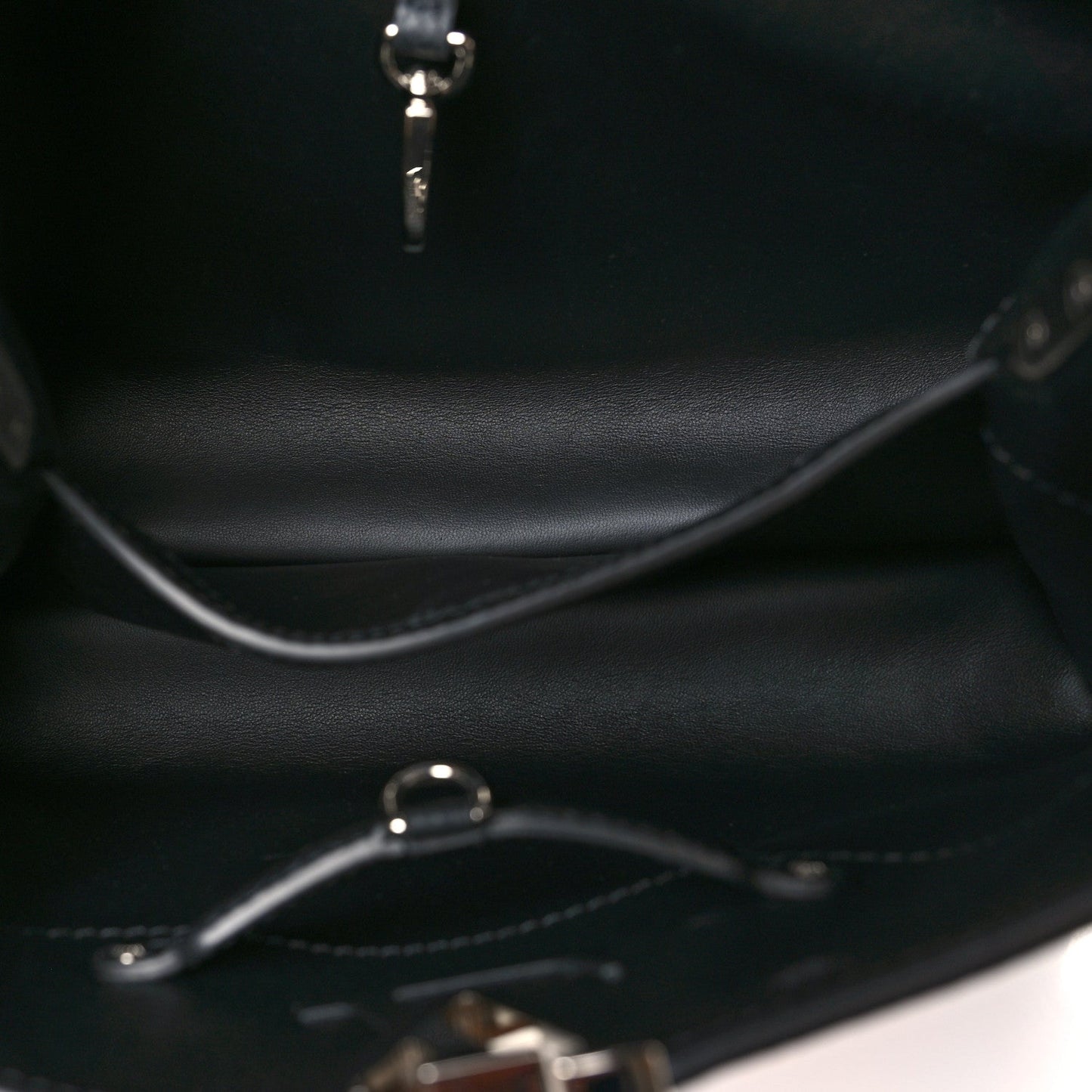 LV X YK Taurillon Capucines MM Black
