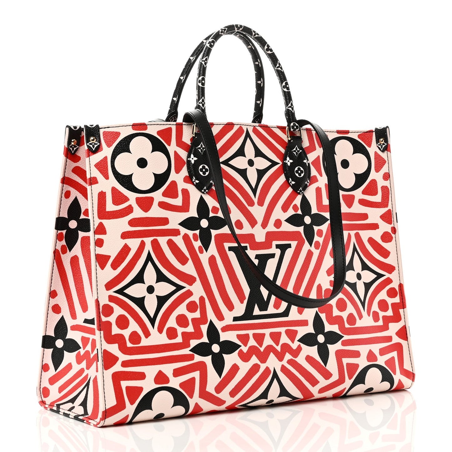 Monogram Giant Crafty Onthego GM Creme Rouge Black