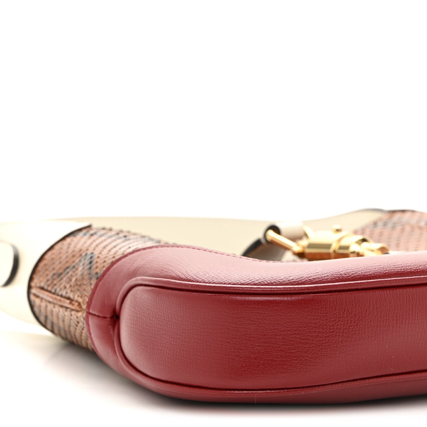 Snakeskin Calfskin Small Jackie 1961 Hobo Brown Multicolor