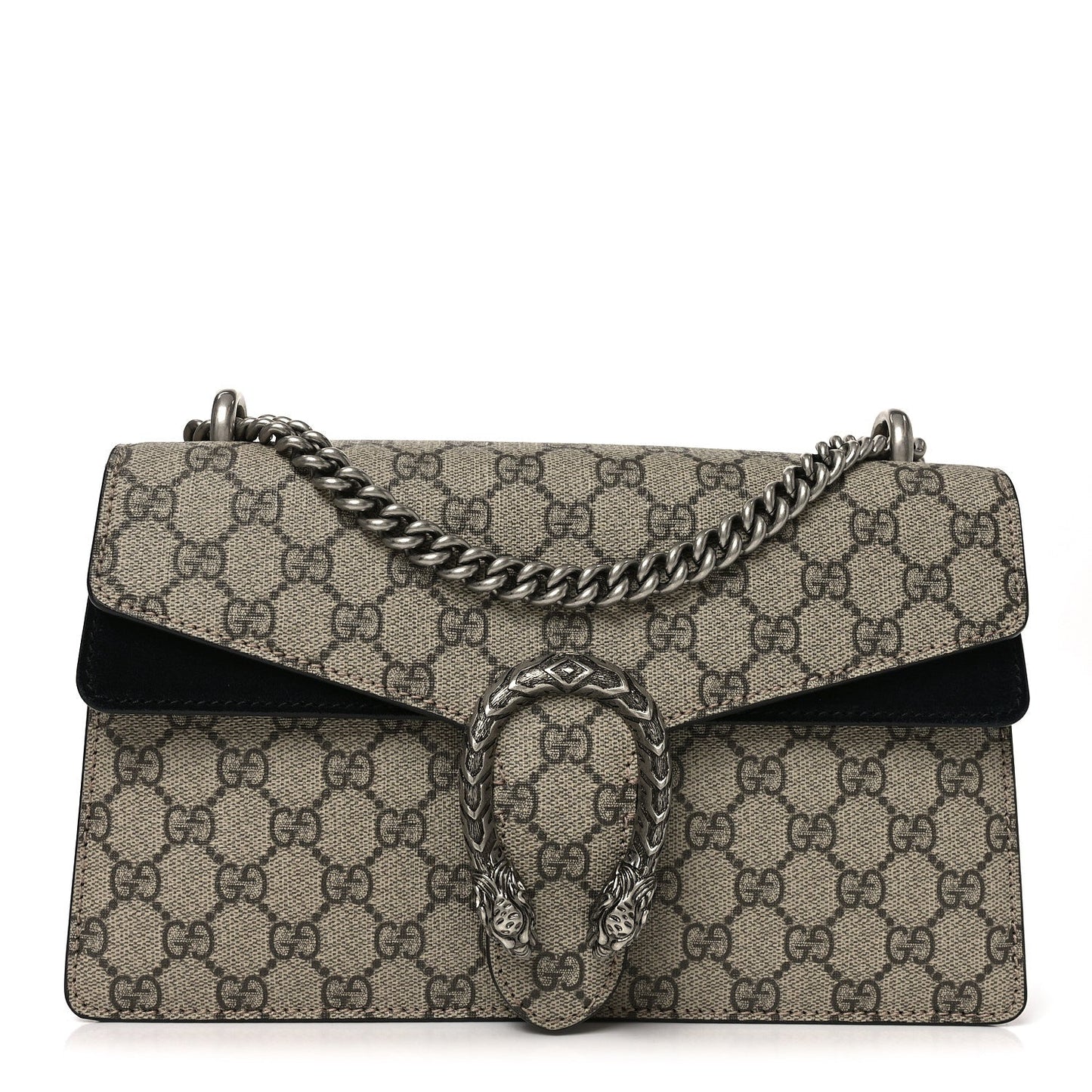 GG Supreme Monogram Small Dionysus Shoulder Bag Black