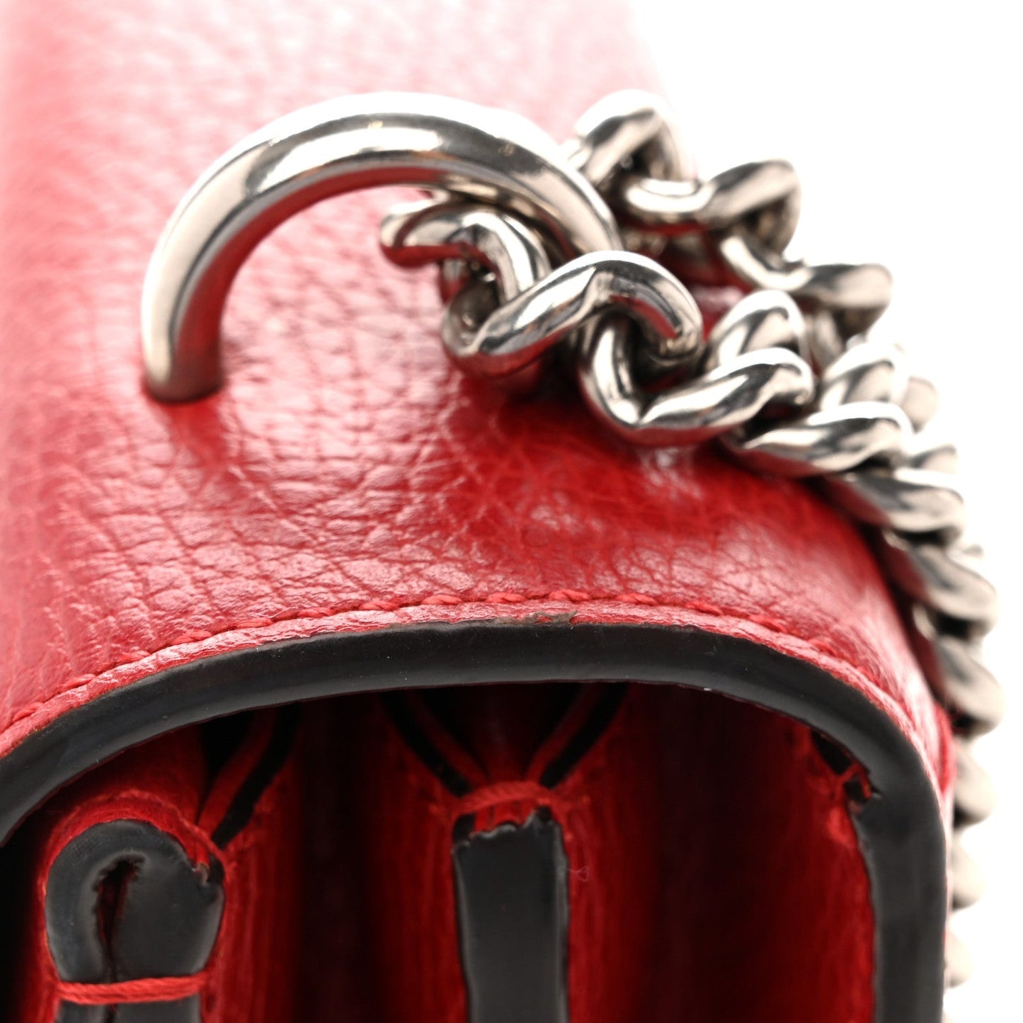 Dollar Calfskin Swarovski Crystal Small Dionysus Shoulder Bag Hibiscus Red