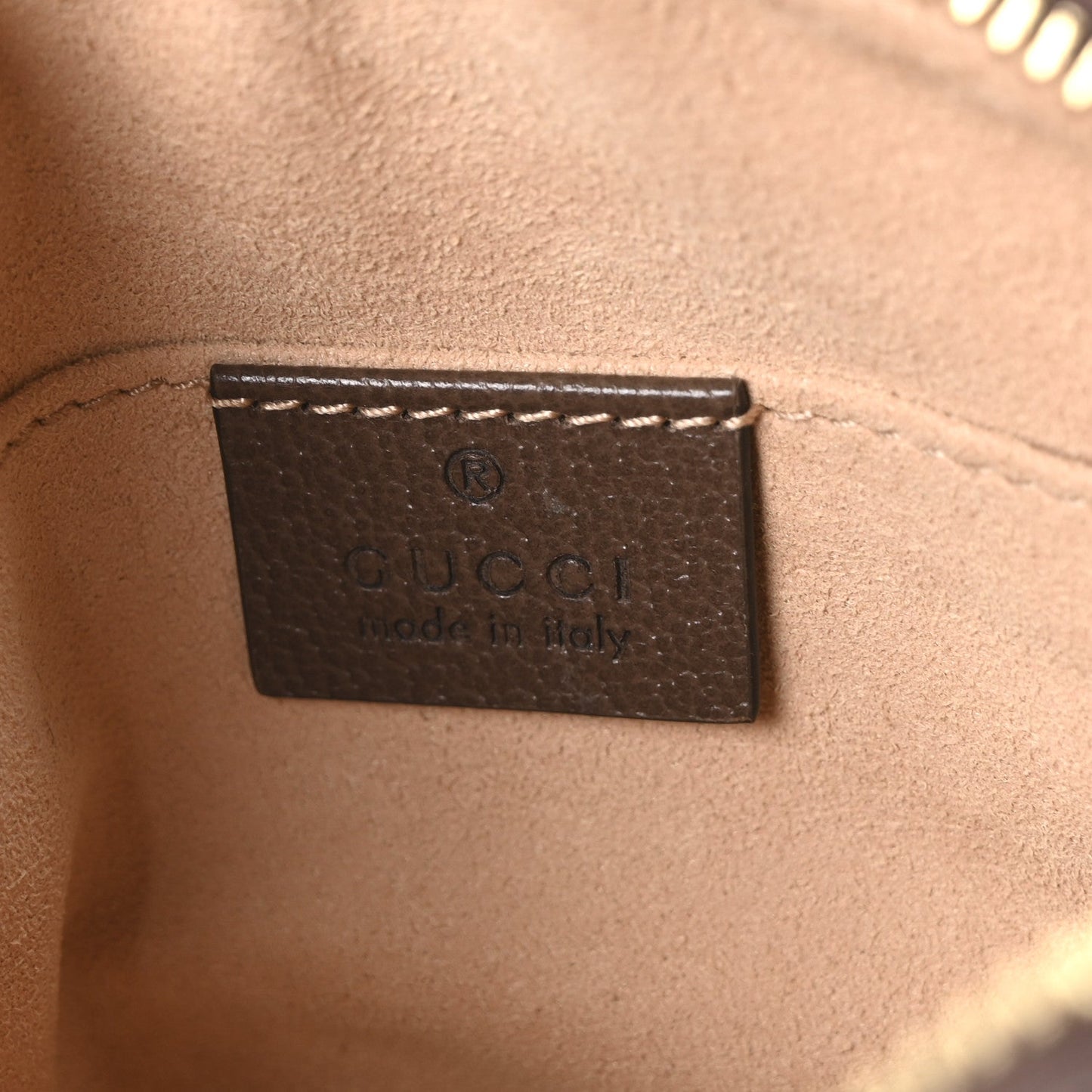 GG Supreme Monogram Web Mini Ophidia Shoulder Bag Brown