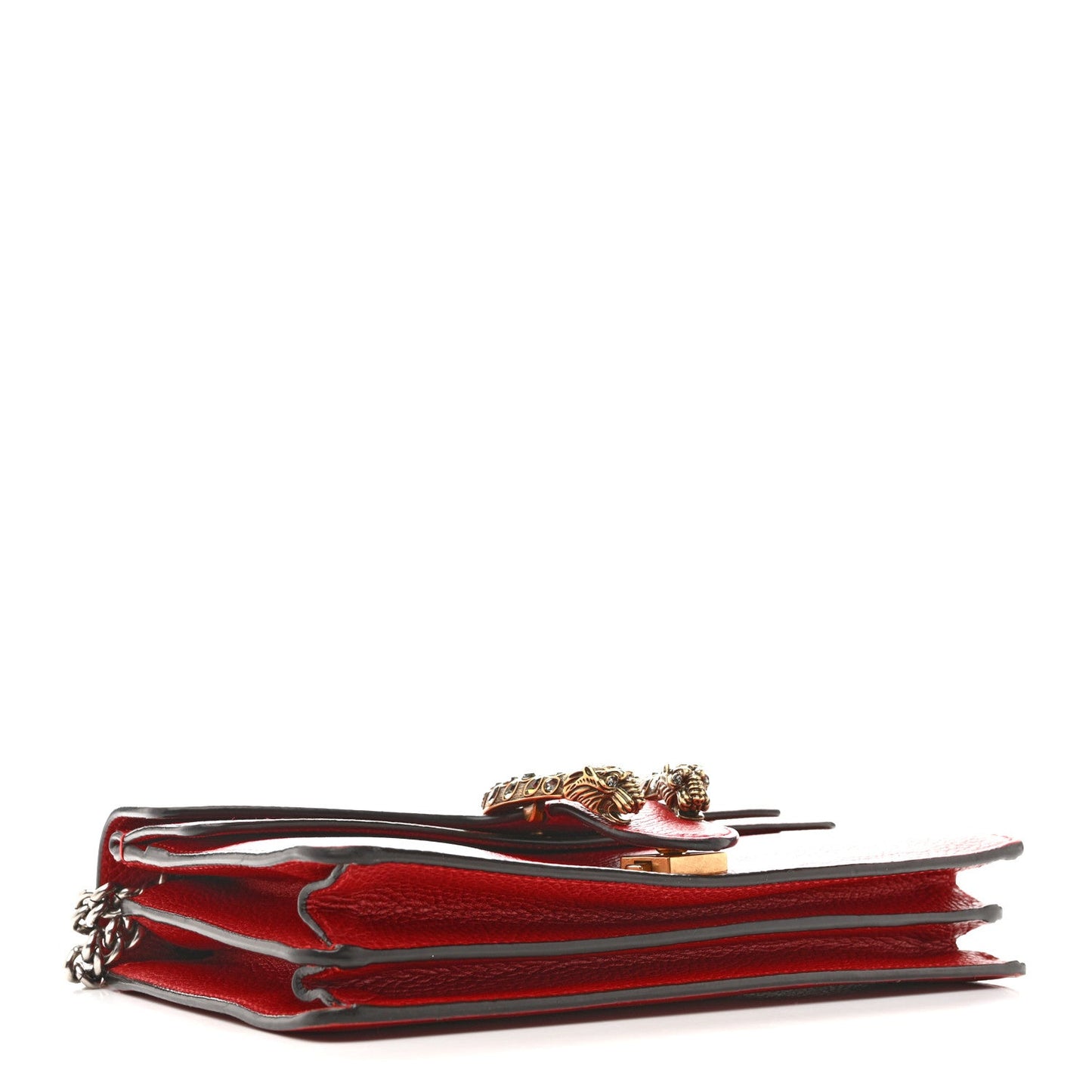 Dollar Calfskin Swarovski Crystal Small Dionysus Shoulder Bag Hibiscus Red